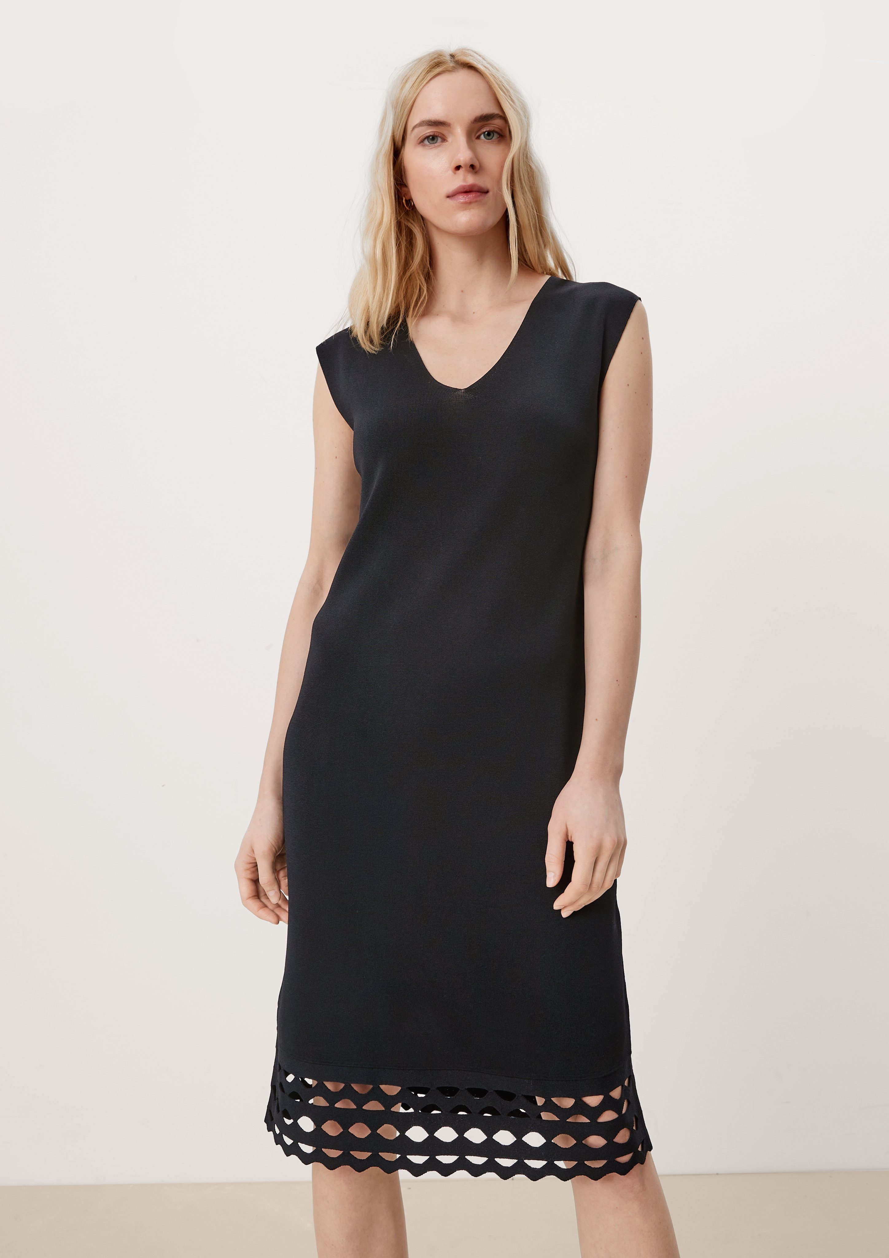 s.Oliver BLACK LABEL Minikleid »Kleid mit Ajourdetail« (1-tlg) online  kaufen | OTTO