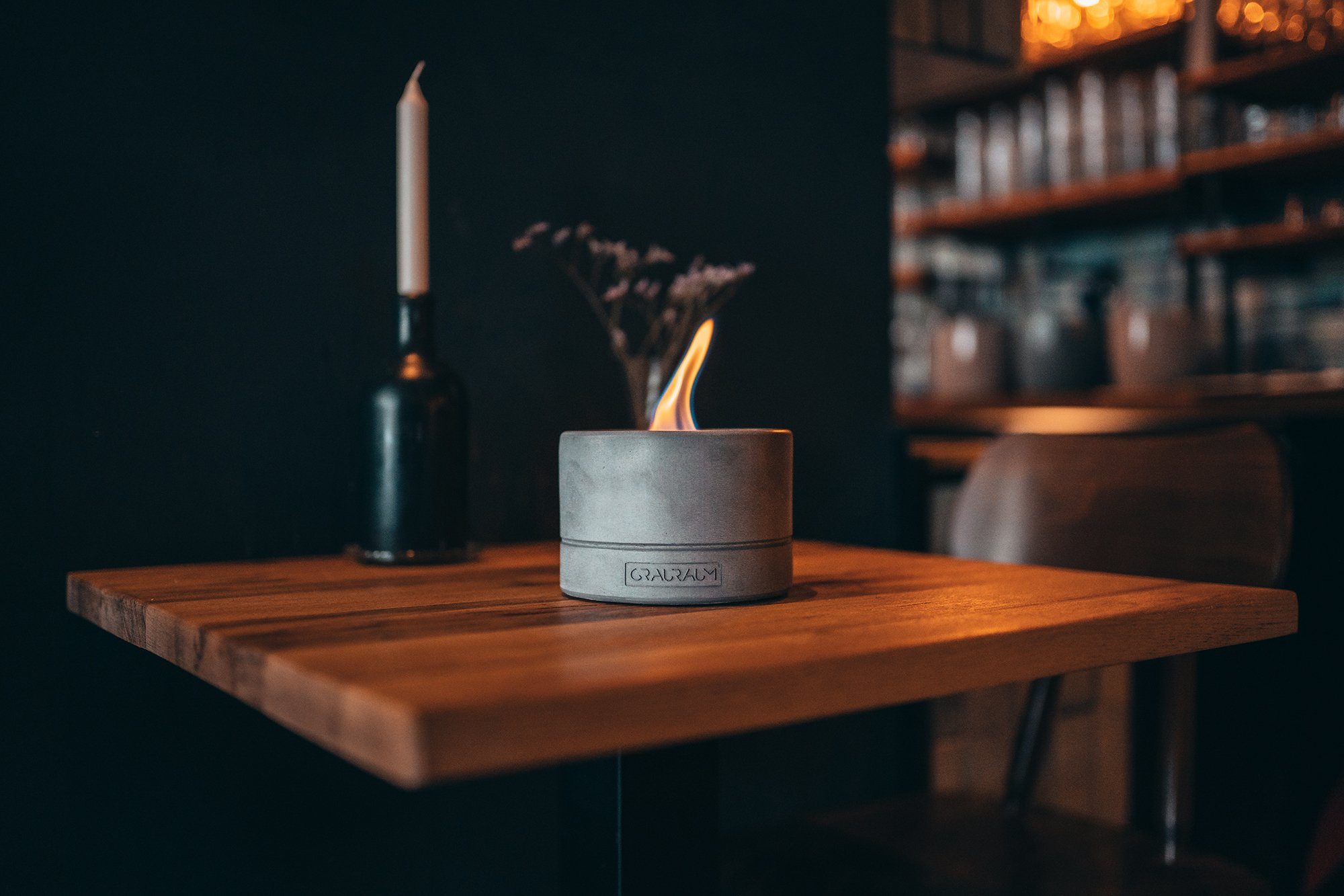 GRAURAUM Tischfeuer 'Tilda' Ethanol Tischkamin (14,5cm), Tischfeuerstelle, günstig online kaufen