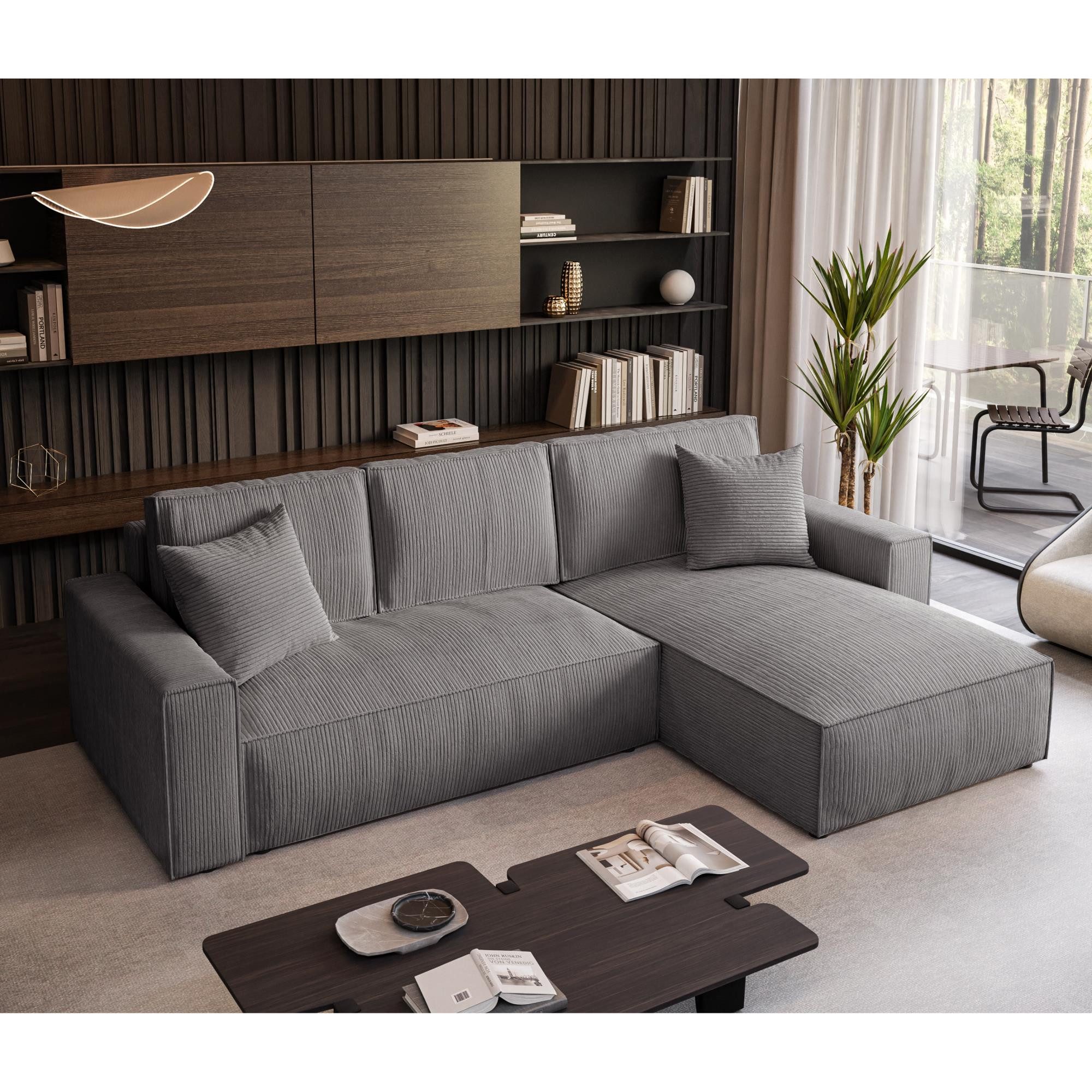 Beautysofa Ecksofa mit Schlaffuntion PARYS, mit Bettkasten und universelle günstig online kaufen