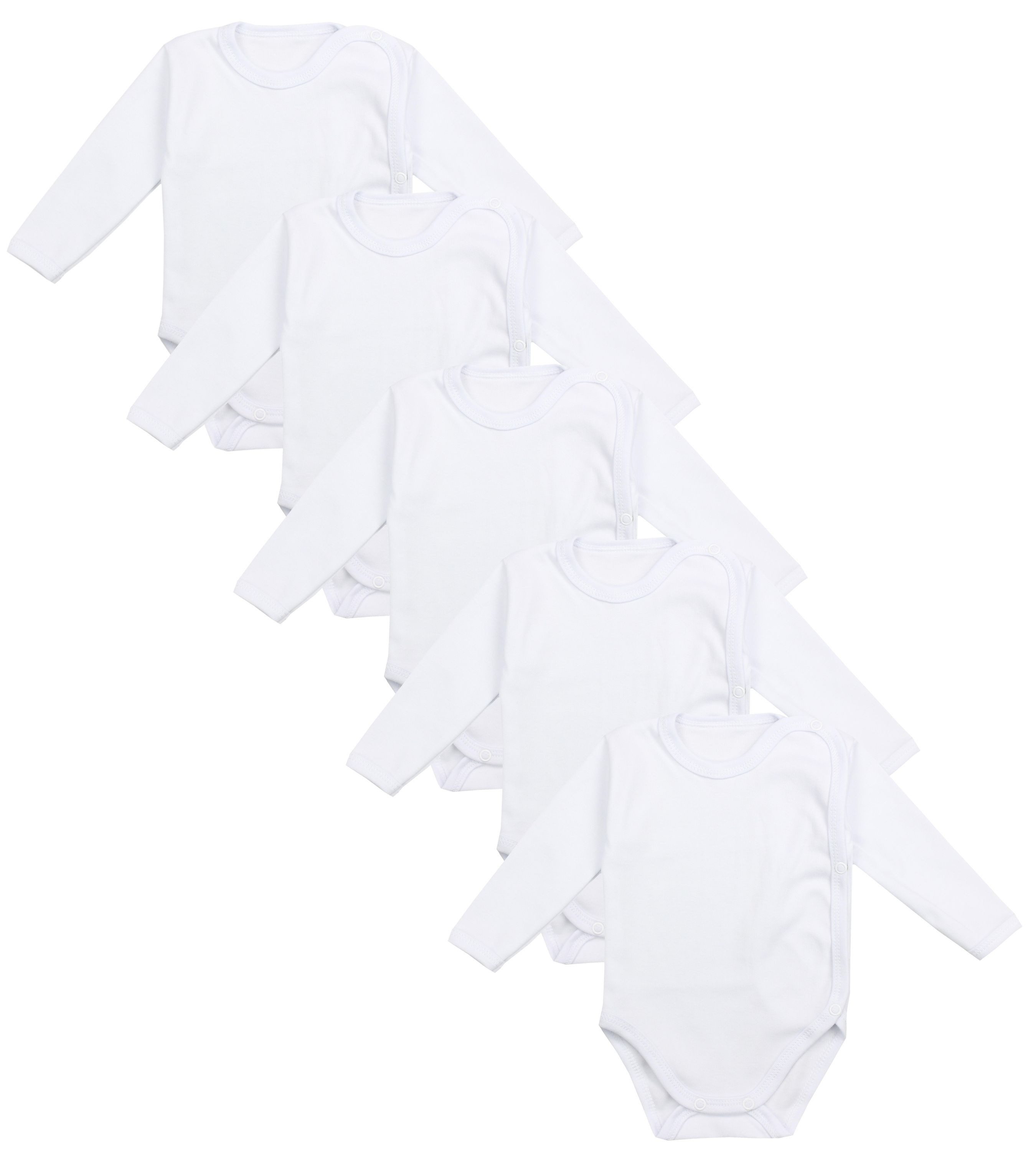 TupTam Langarmwickelbody TupTam Unisex Baby Wickelbody Langarm 5er Set