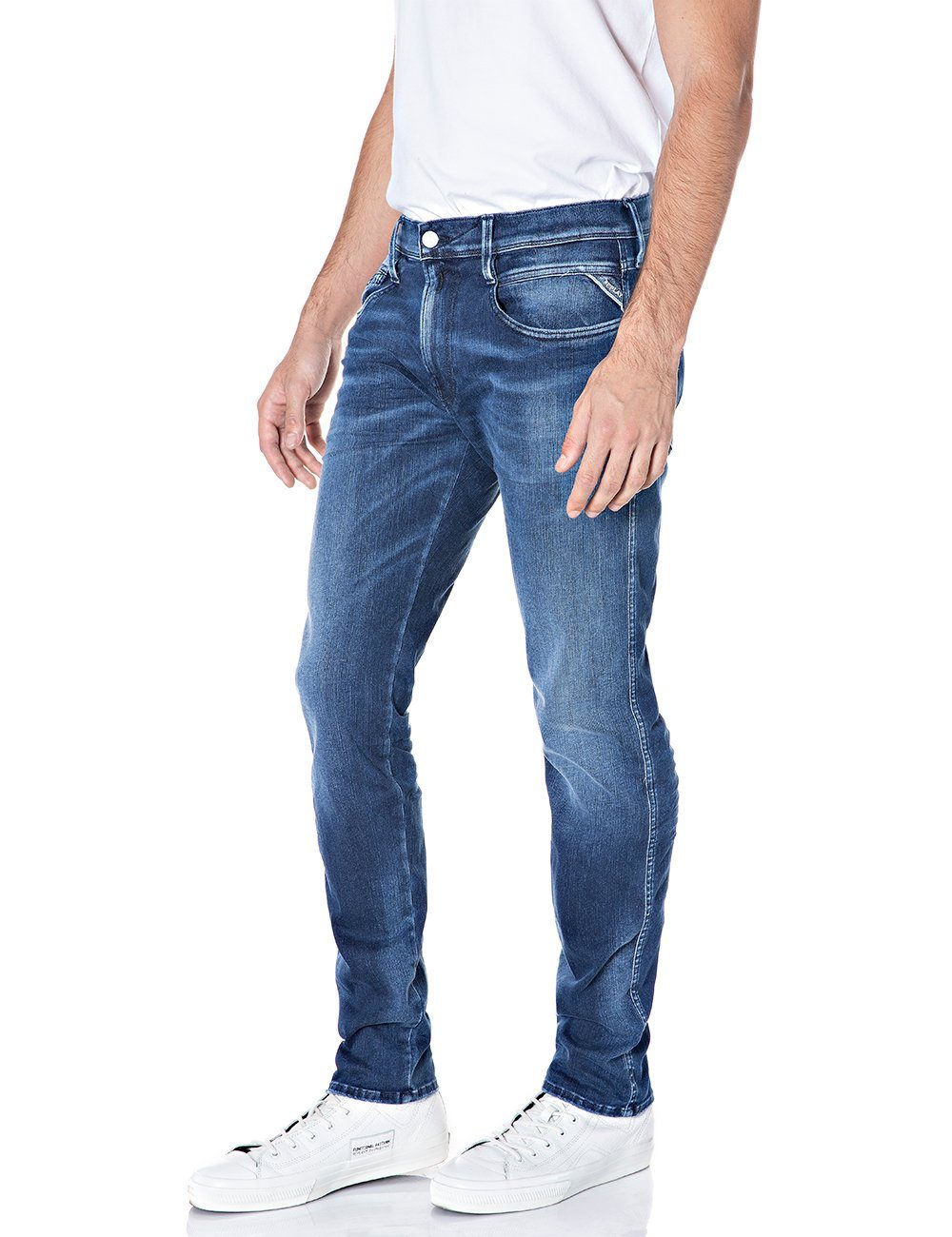 Replay Slim-fit-Jeans Anbass mit Stretch
