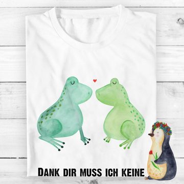Mr. & Mrs. Panda T-Shirt Frosch Liebe - Weiß - Geschenk, Party, Frösche, Liebesgeschenk, Damen (1-tlg)
