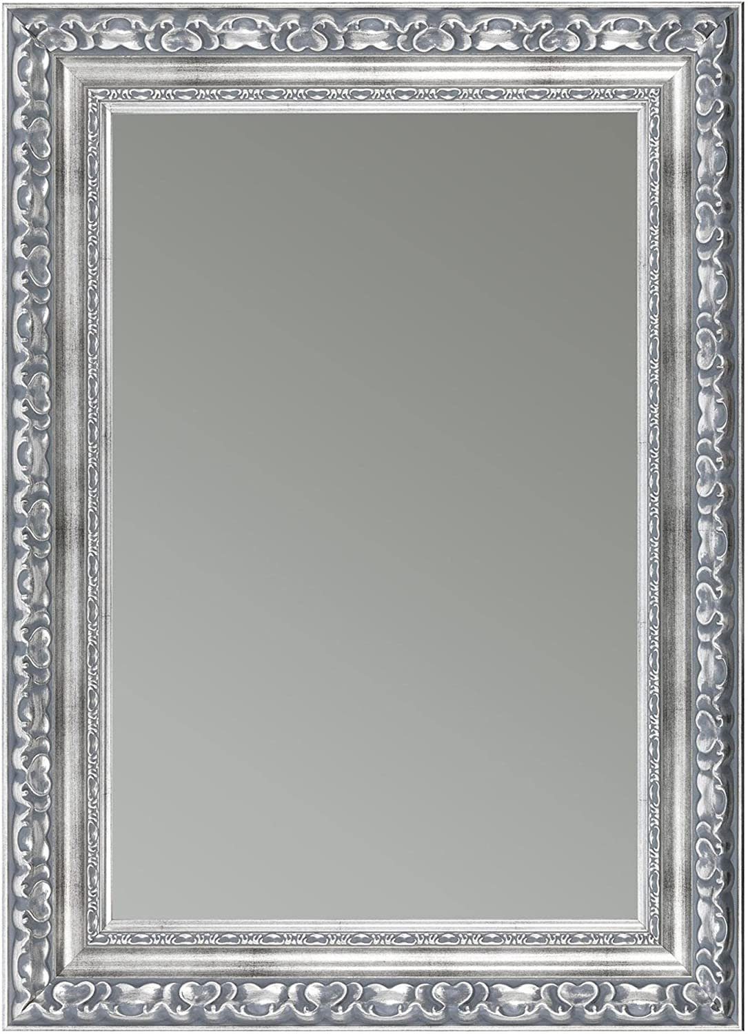 Clamaro Spiegel, Spiegel  Silber Grau