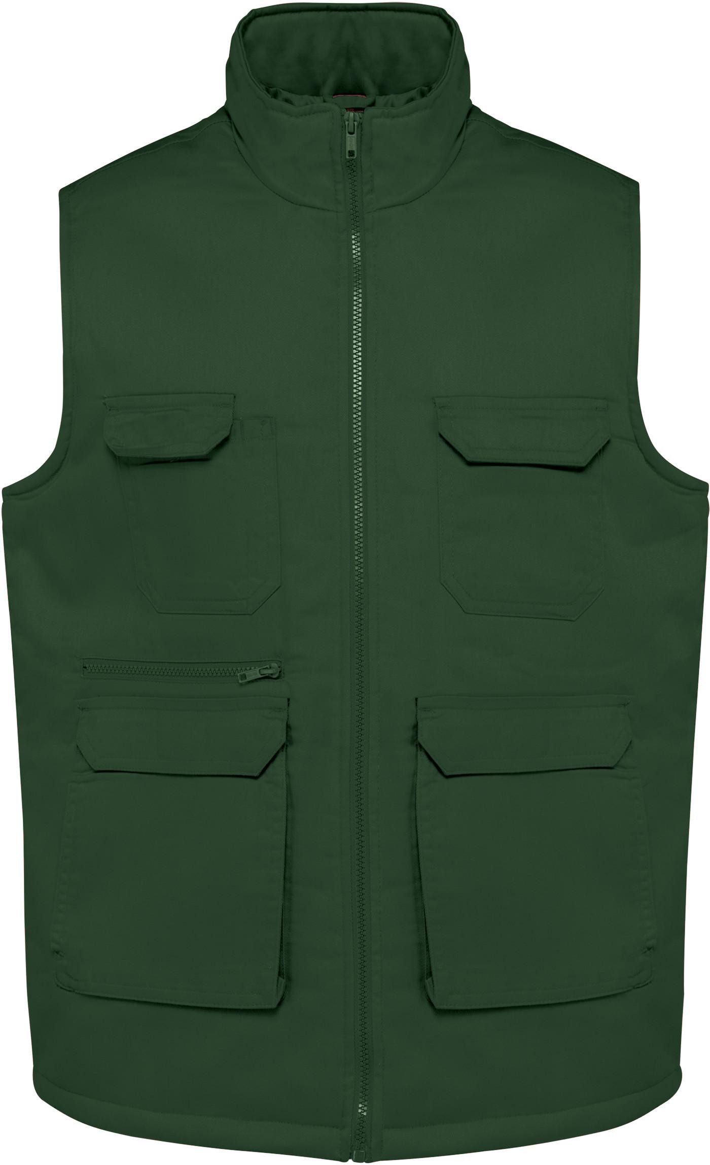 Arbeitsweste Gefütterte Unisex-Weste aus Baumwollpolyester