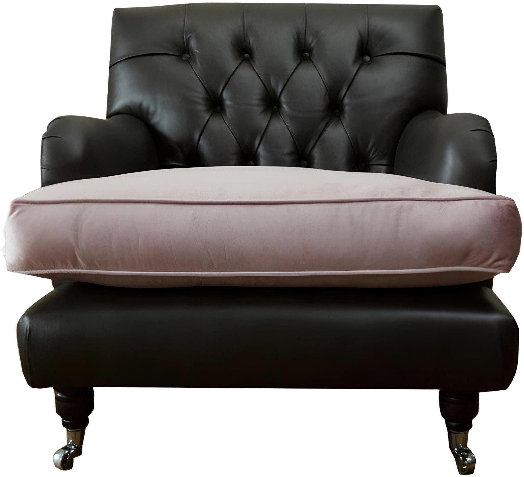 Xlmoebel Chesterfield-Sessel Für deine Club Lounge: Chesterfield Sessel aus weichem Stoff (Sessel), Hergestellt in Europa