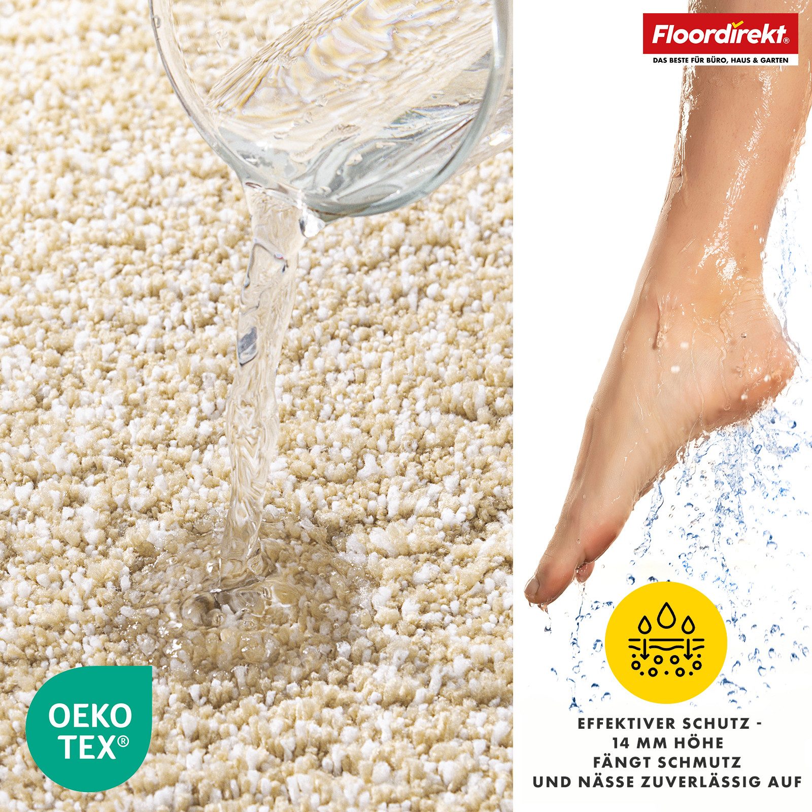 Floordirekt Badematte Nasa Badvorleger Badezimmer Teppich, günstig online kaufen