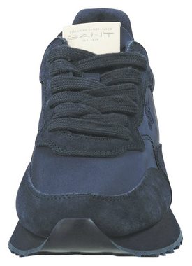 Gant BEVINDA Sneaker mit silberfarbenem Fersenbesatz, Freizeitschuh, Halbschuh, Schnürschuh