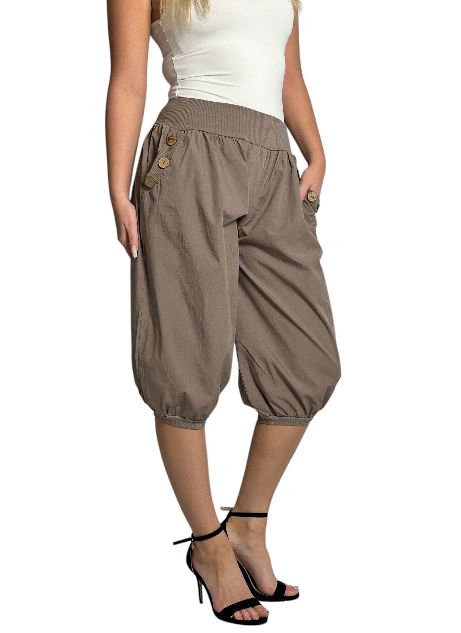 Mississhop Caprihose Damen Capri Hose Haremhose günstig online kaufen