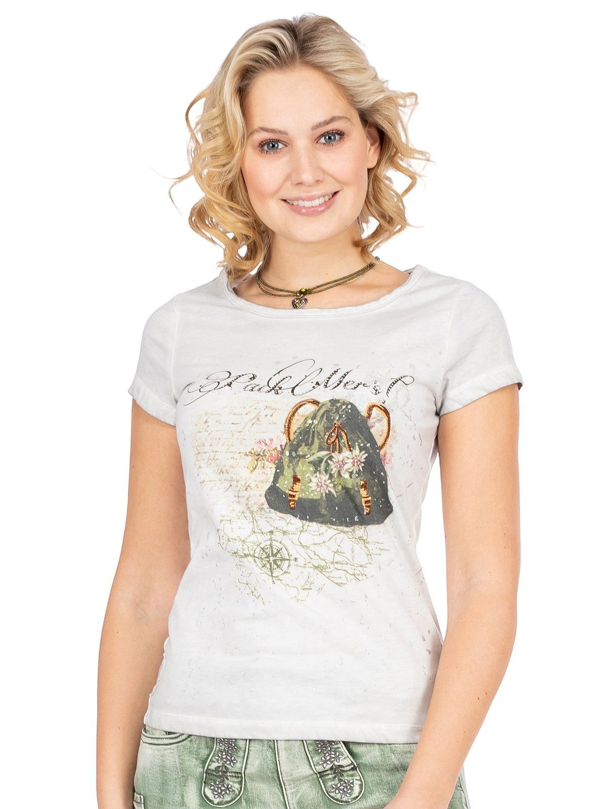 MarJo Trachtenshirt »T-Shirt DORI hellgrau« kaufen | OTTO