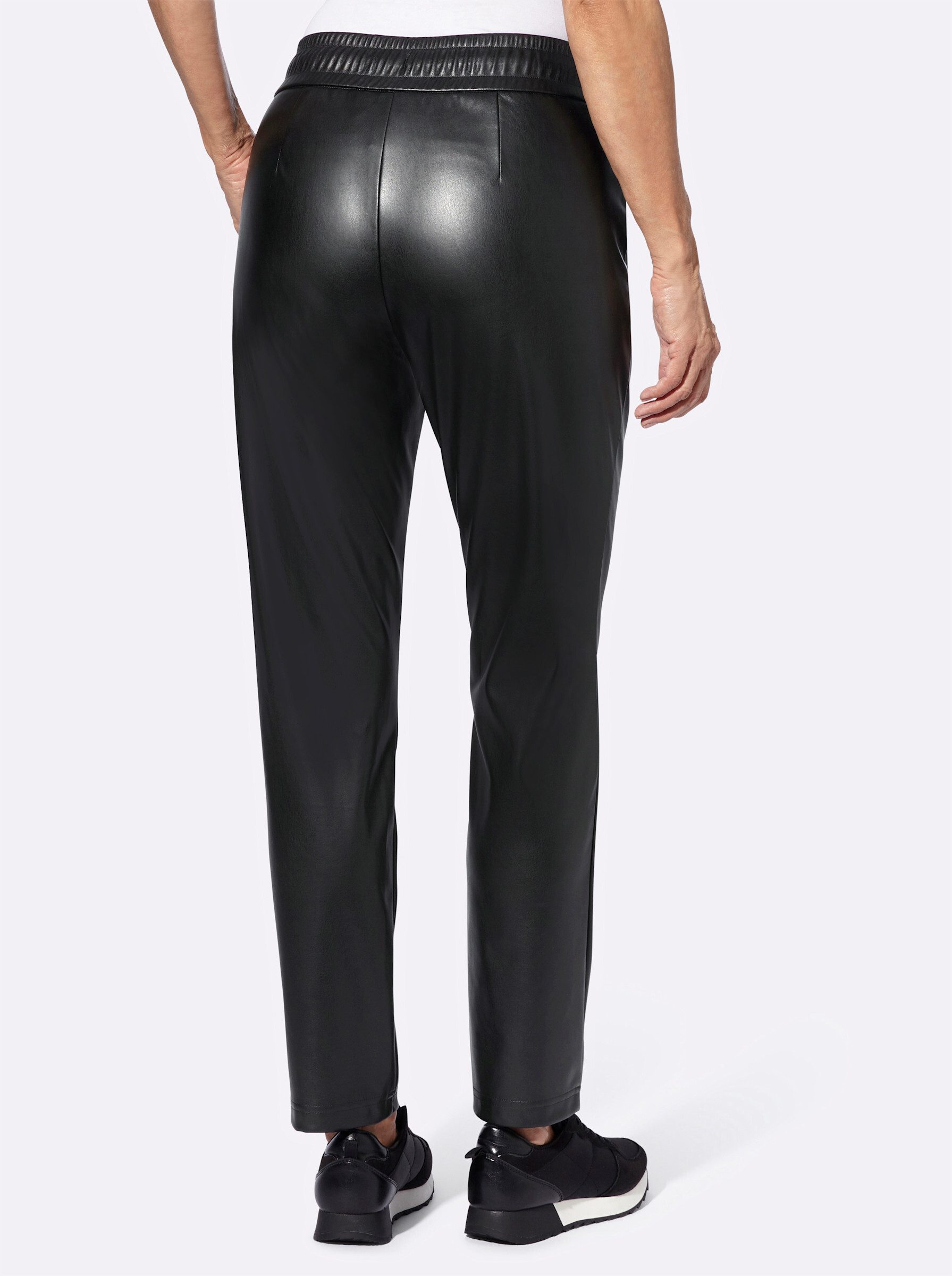 Sieh an! Jerseyhose Lederimitathose Innenbeinlänge ca. günstig online kaufen