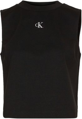 Calvin Klein Jeans Tanktop CK SLEEVELESS MILANO TOP mit CK Monogramm auf der Brust