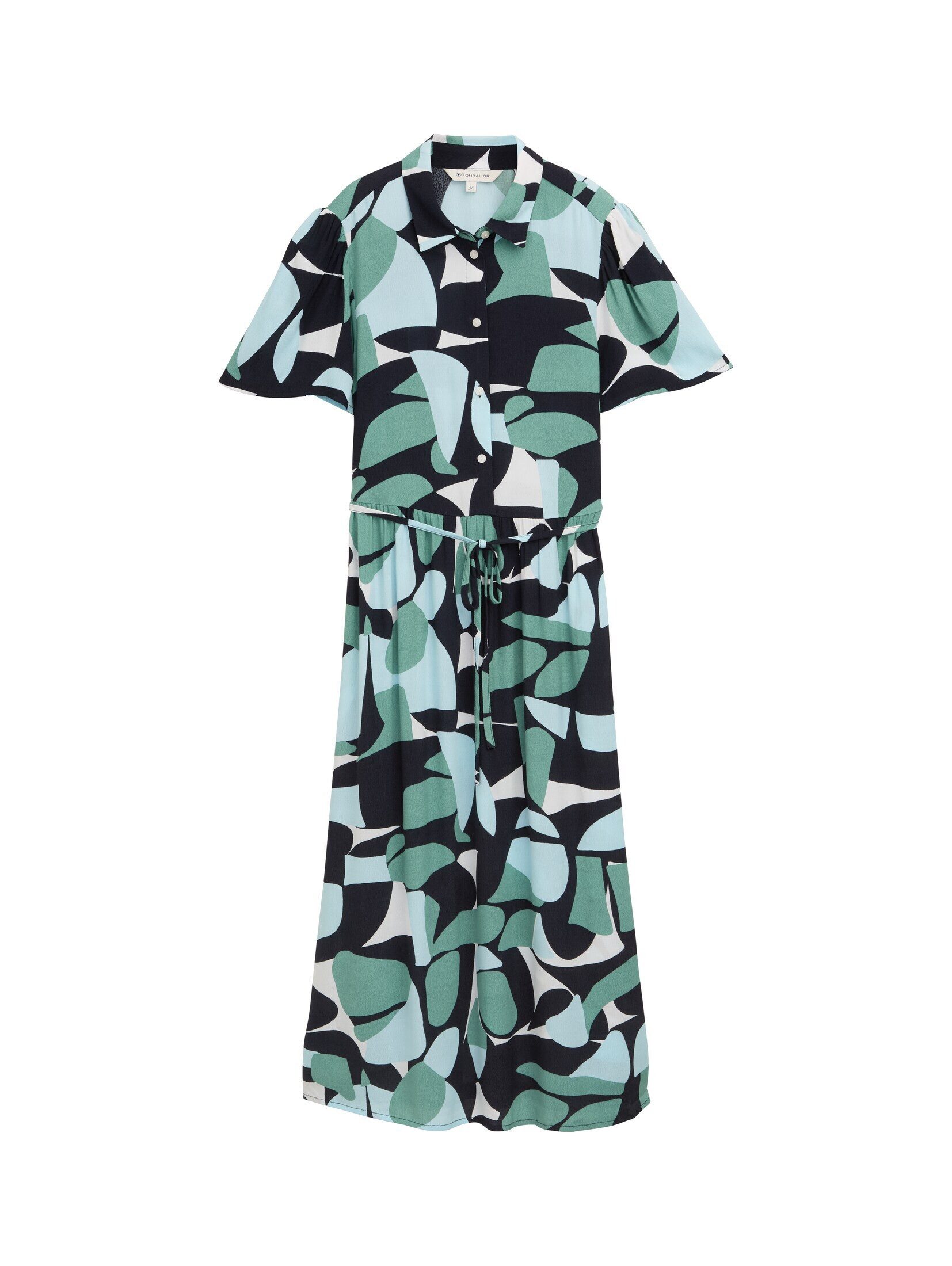 TOM TAILOR Sommerkleid Midi-Kleid mit Muster günstig online kaufen