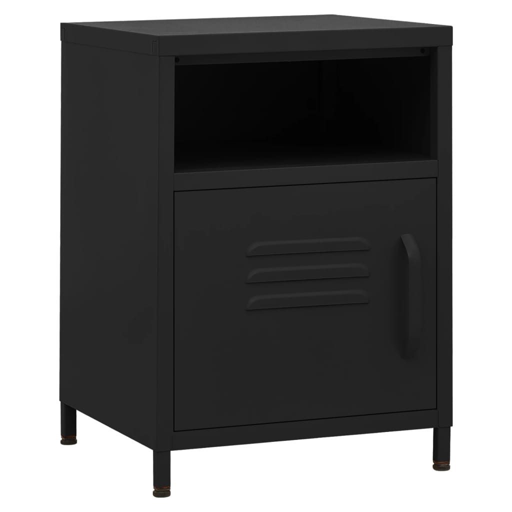 vidaXL Nachttisch Nachttisch Schwarz 35x35x51 cm günstig online kaufen