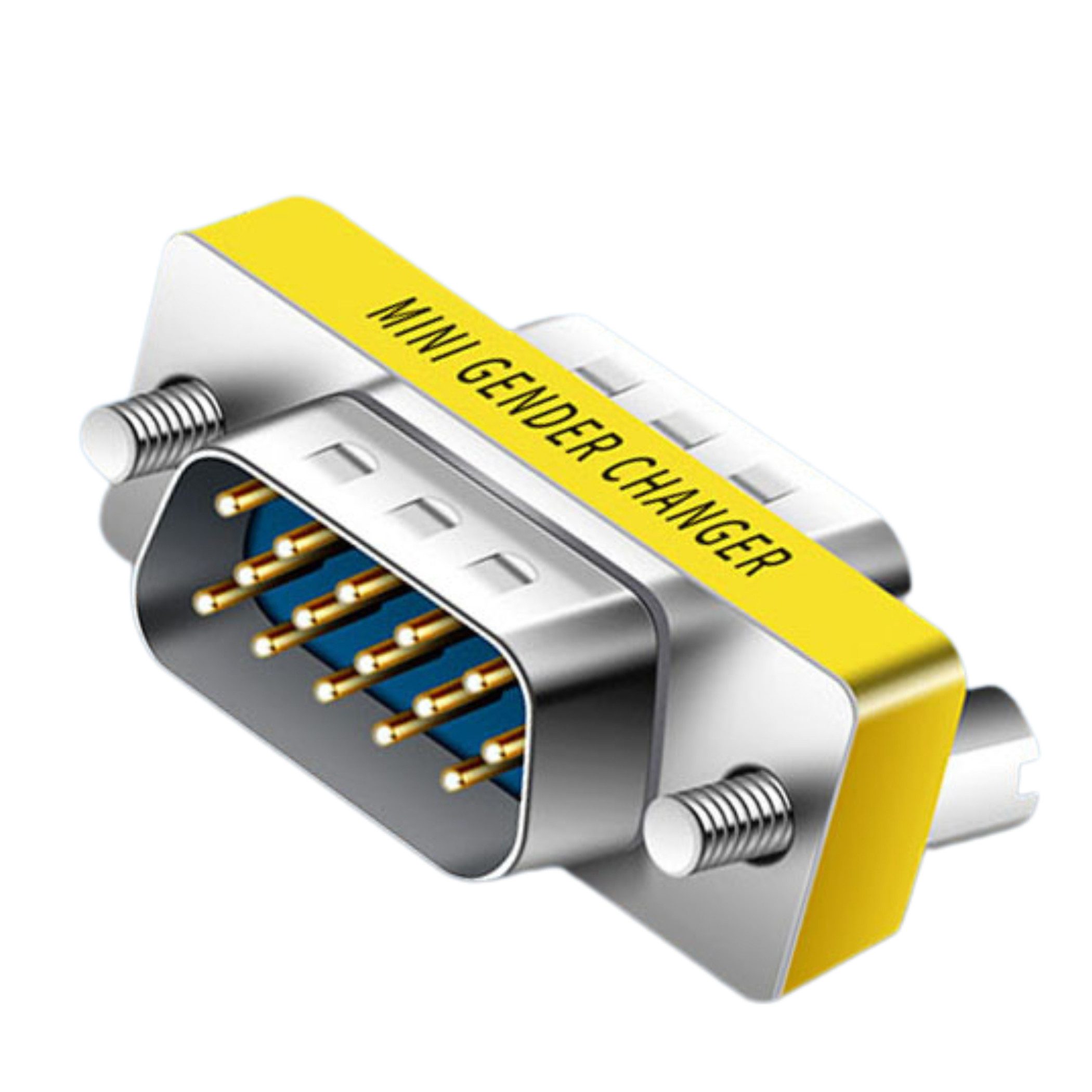 Bolwins B89 15Pin VGA SVGA Stecker auf Buchse, VGA 15-pol Adapterkoppler PC TV Computer-Adapter VGA zu VGA, 0 cm, Verbindung und Verlängerung von VGA-Kabeln