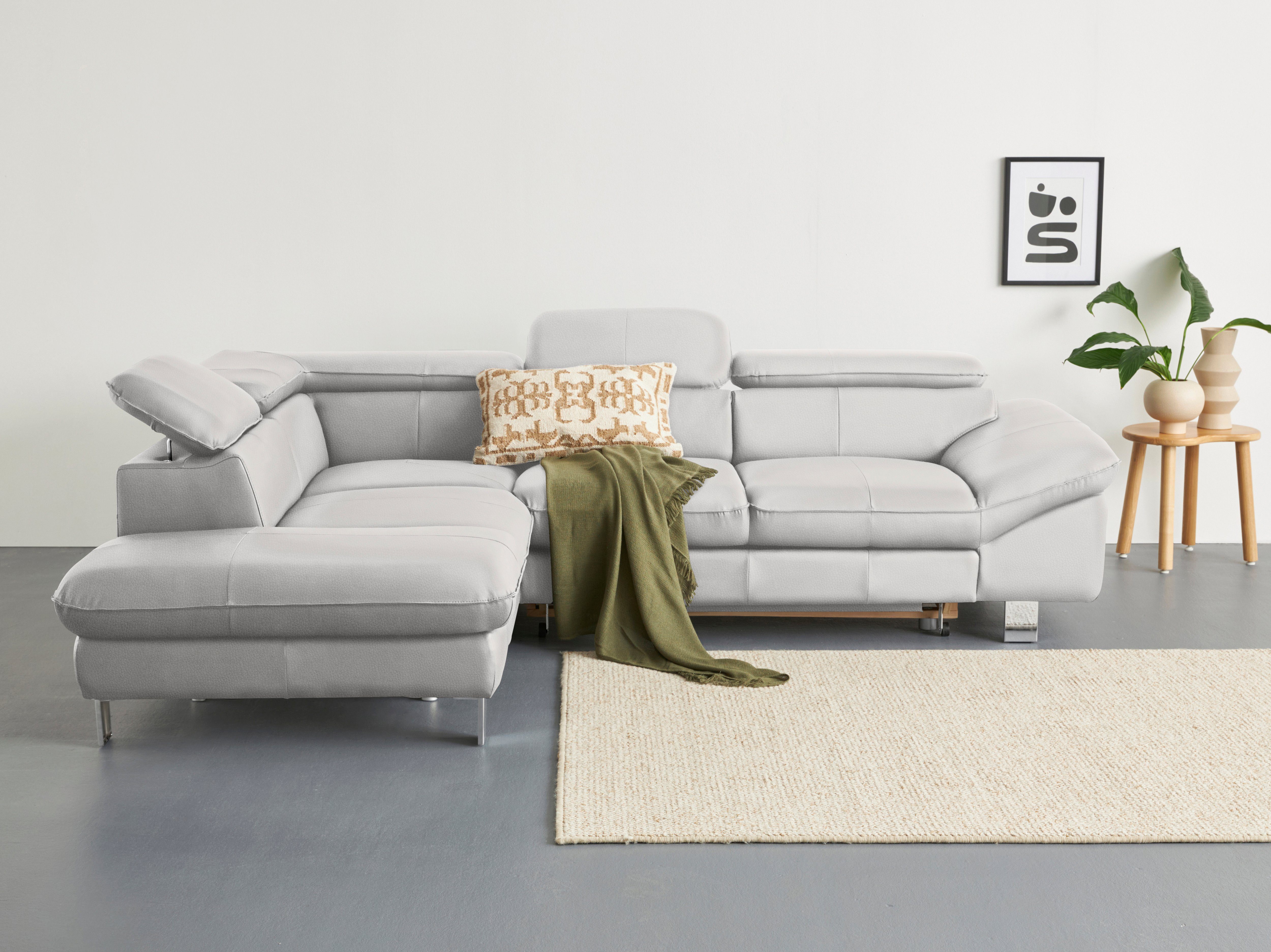 COTTA Ecksofa Driver L-Form, mit Kopfteilverstellung, günstig online kaufen