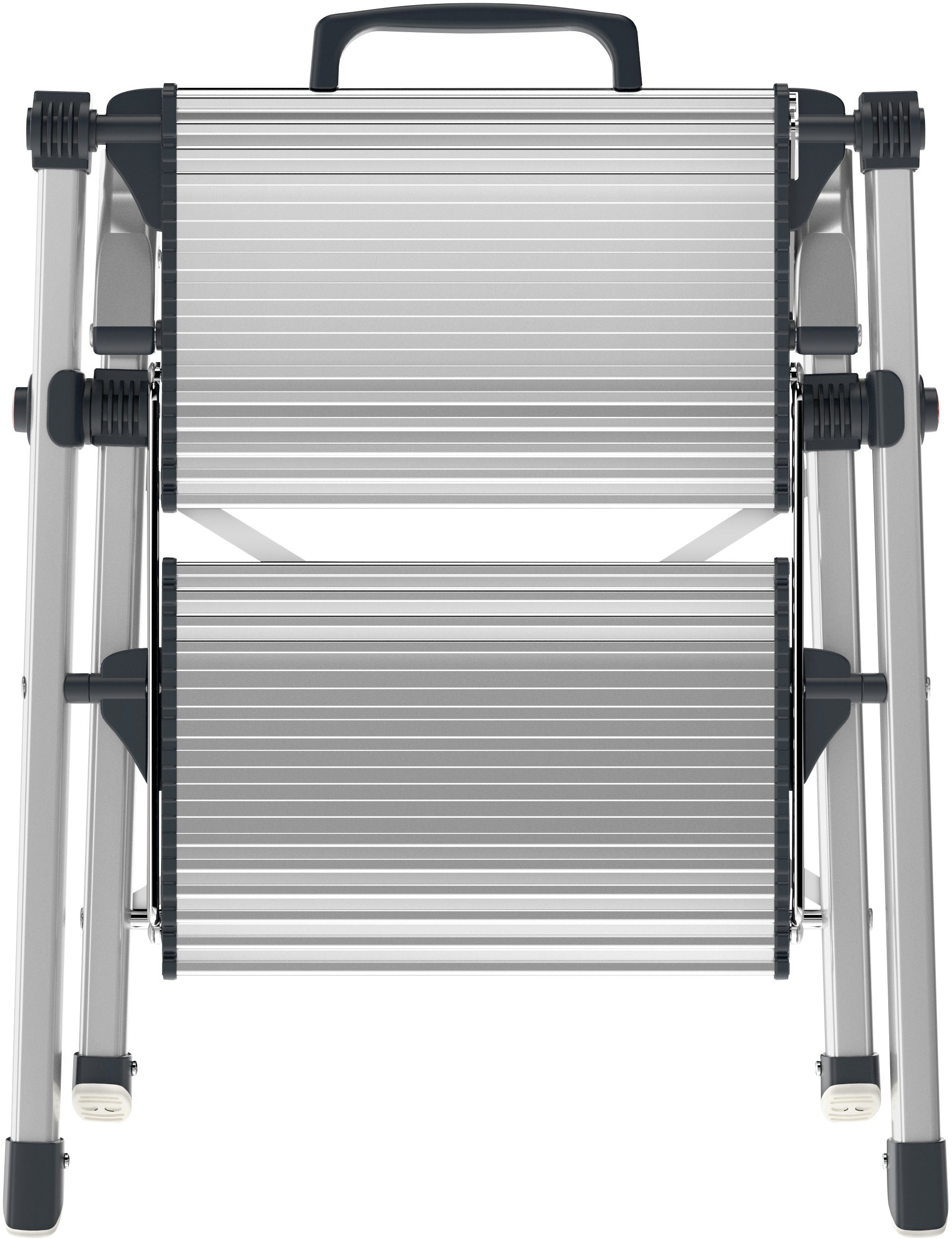 Hailo Trittleiter MK80 ComfortLine, 2-stufig, Aluminium