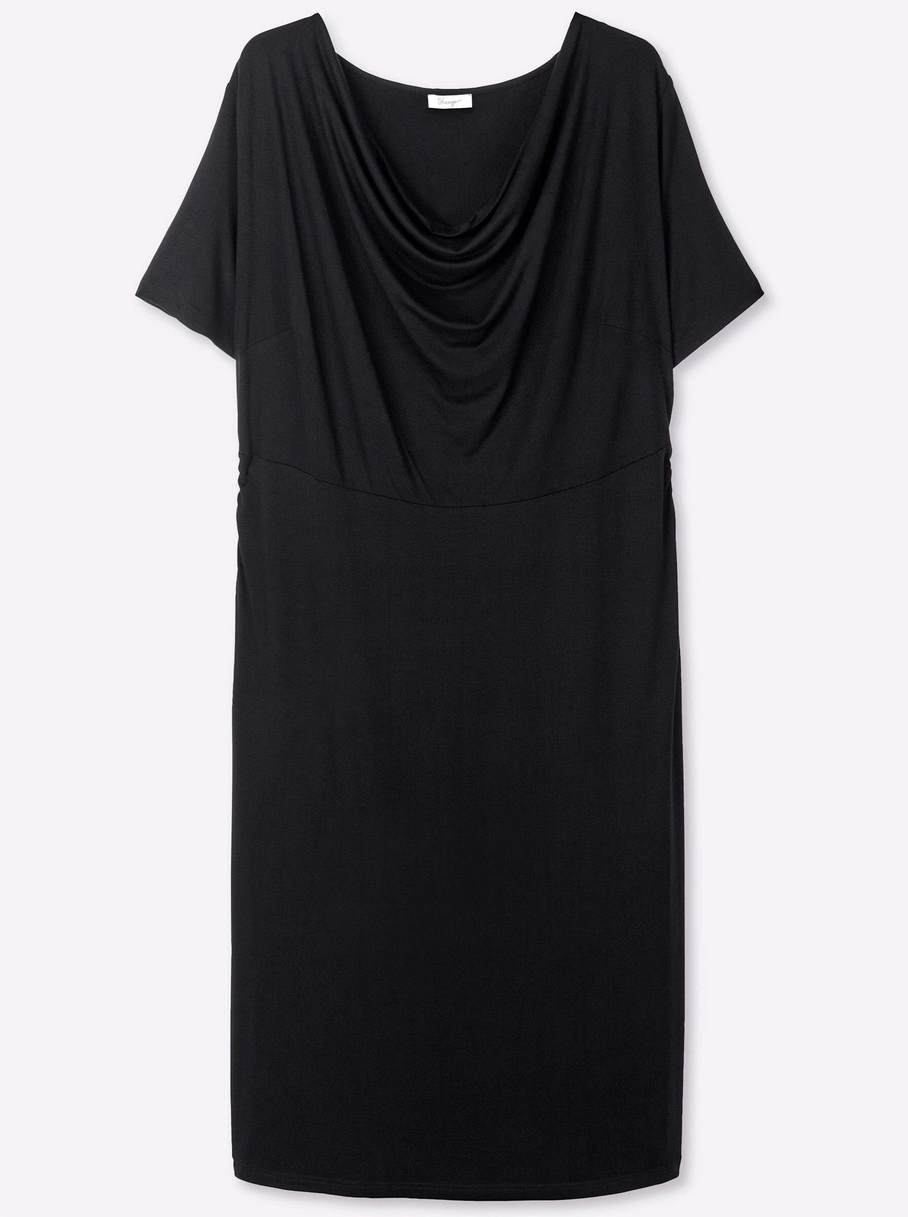 Sheego Jerseykleid Jersey-Kleid Kurzarm