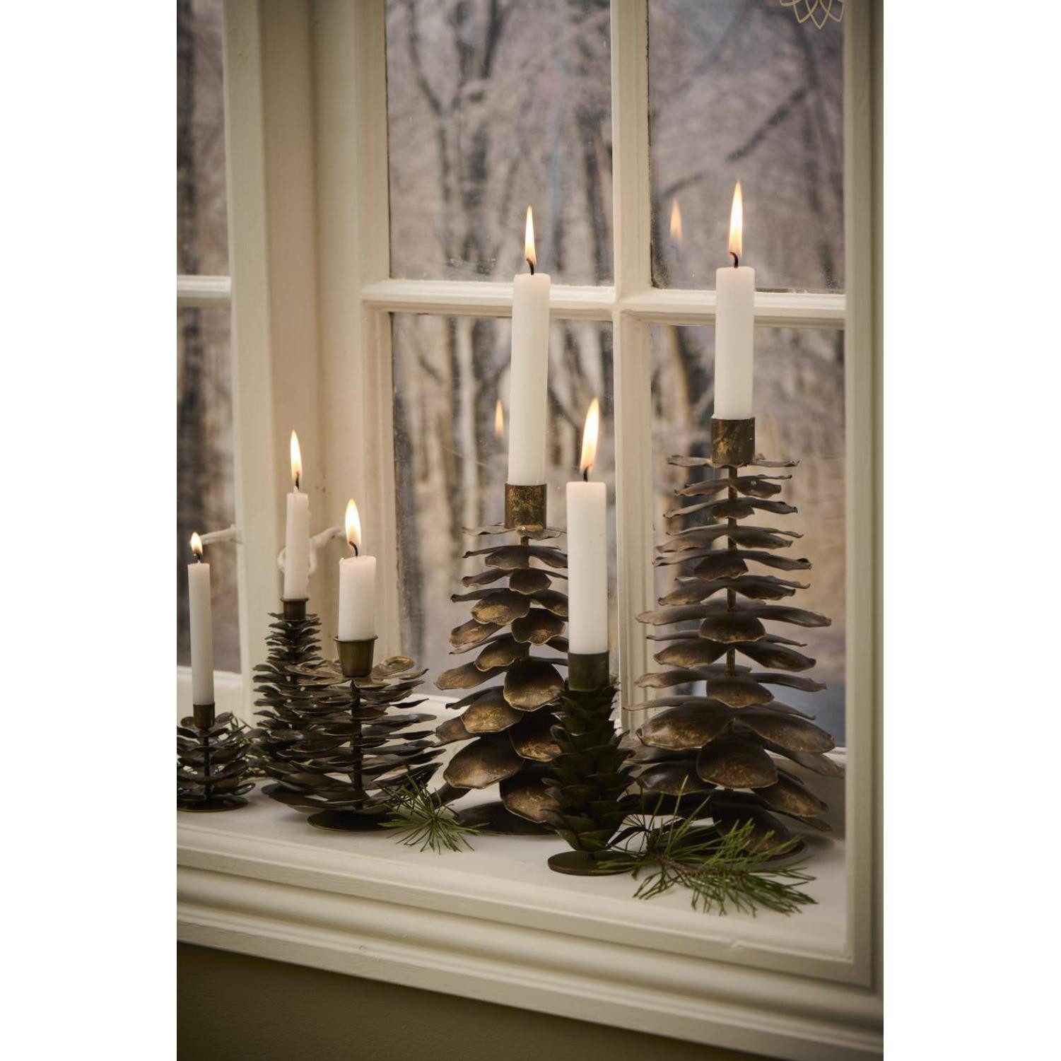 Ib Laursen Windlicht Ib Laursen Kerzenhalter Zapfen (21x13,3 cm) günstig online kaufen