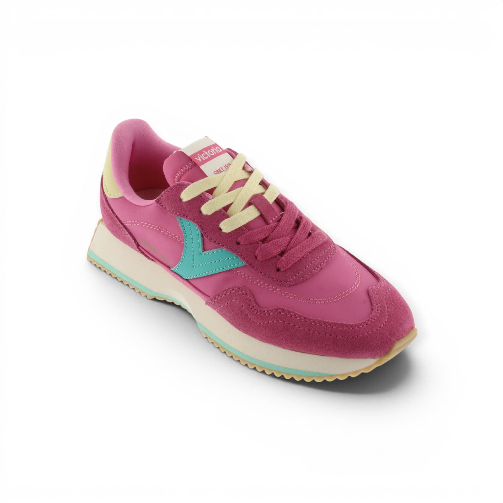Victoria Cosmos Multicolor (Nylon/Veloursleder) - dunkelrosa Damen Sneaker