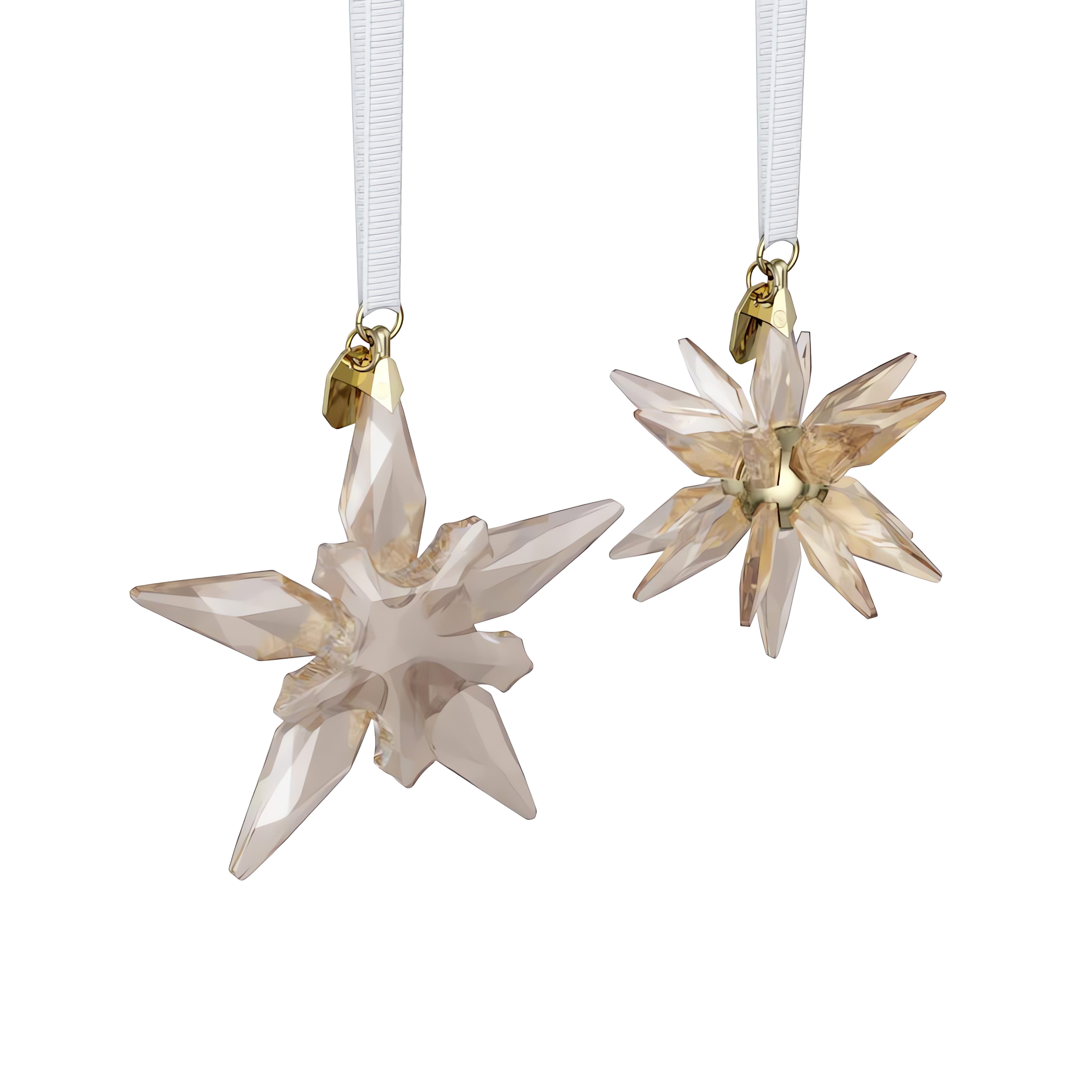 Swarovski Dekohänger Sammelfigur Multipack Annual Edition Festive 3D Ornament Set 2025 (2 St., Set), Swarovski® Kristall