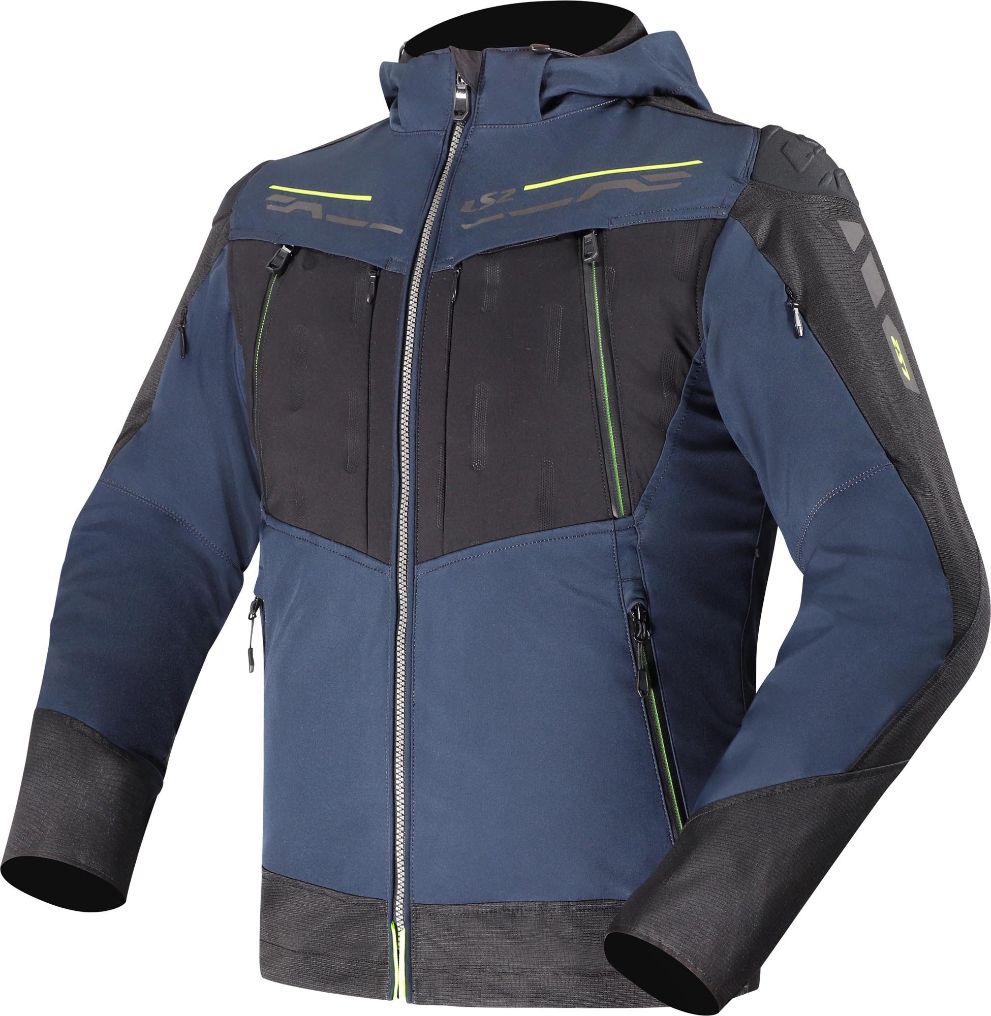 LS2 Motorradjacke Zirconium Evo wasserdichte Motorrad-Textiljacke Ellenbogenprotektoren enthalten,Schulterprotektoren enthalten,was