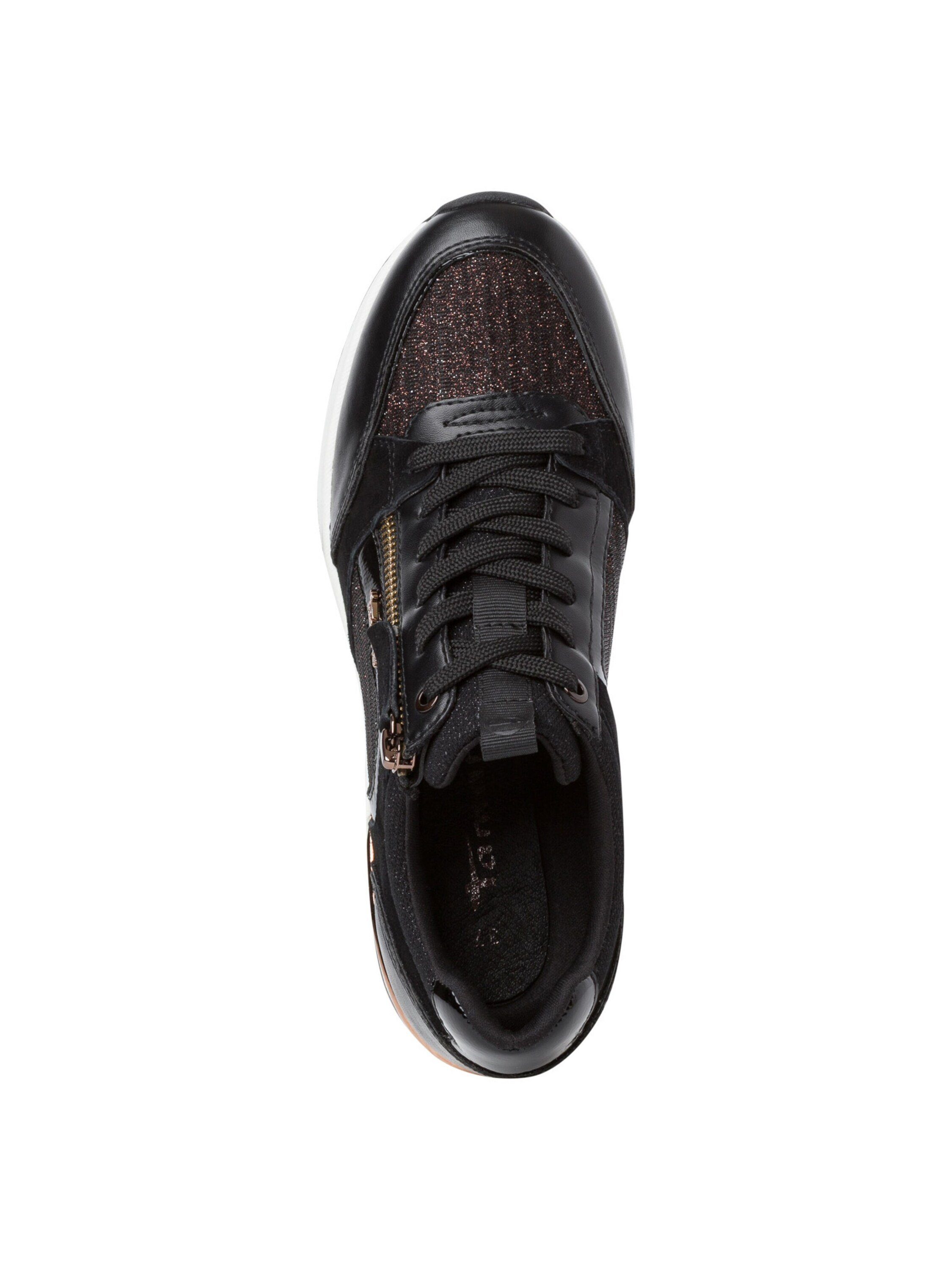 (1-tlg) Tamaris BLACK/COPPER Sneaker (21203605)