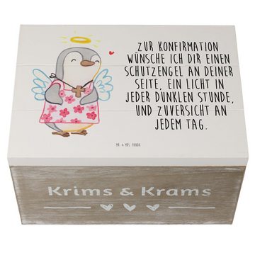 Mr. & Mrs. Panda Dekokiste 25 x 18 cm Pinguin Konfirmation - Weiß - Geschenk, XXL, Kommunion, Ko (1 St), Multifunktional