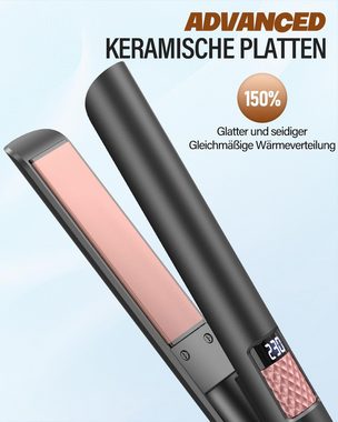 BESTOPE MIX Glätteisen Ultra schnelles Aufheizen in nur 15 Sekunden. Turmalin-Keramikplatten, mit 80-230°C antistatischer Beschichtung gleichmäßige Hitzeverteilung