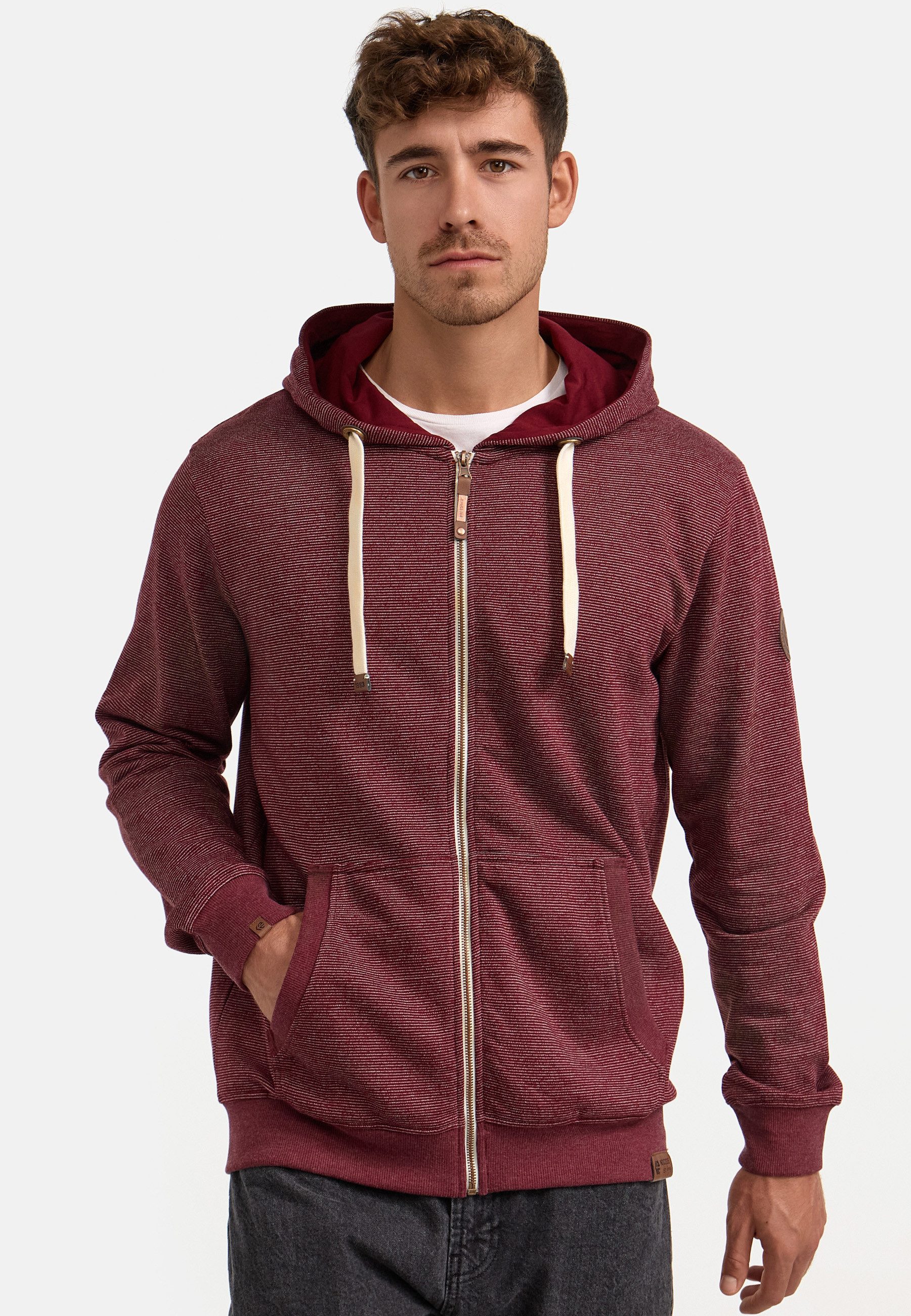 Indicode Sweatjacke Herren INBaustian Herrenjacke Reißverschluss mit kusche günstig online kaufen