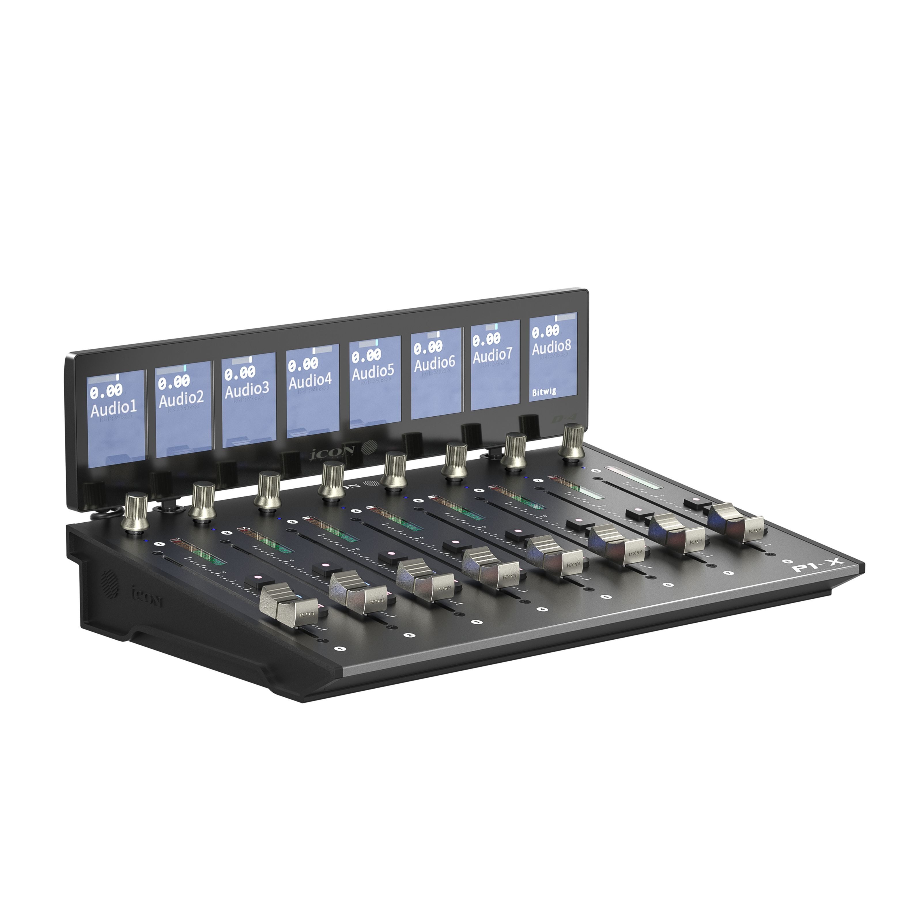 iCON Pro Audio Mischpult, (Hardware Controller, DAW Controller), P1-X/D4 Display Bundle - DAW Controller