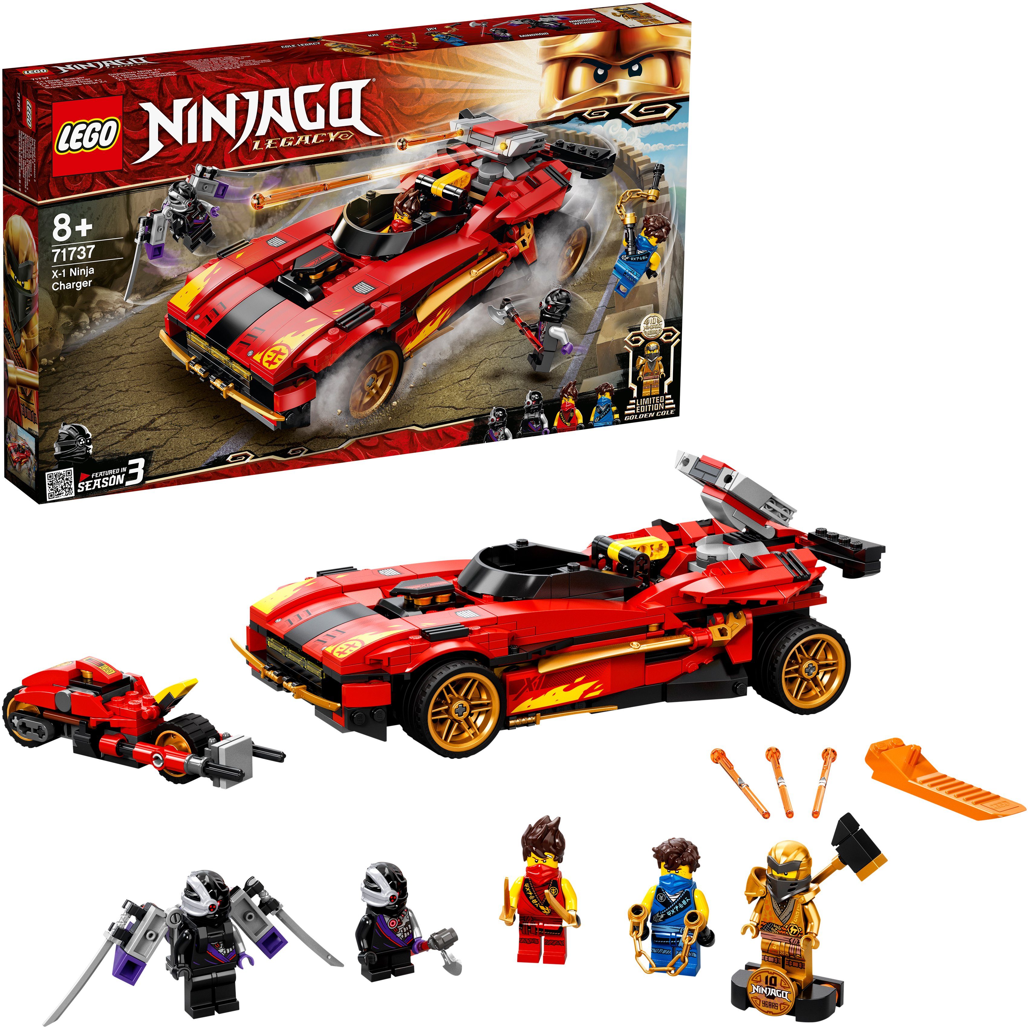 Image of LEGO 71737 X-1 Ninja Supercar Bausatz, Mehrfarbig