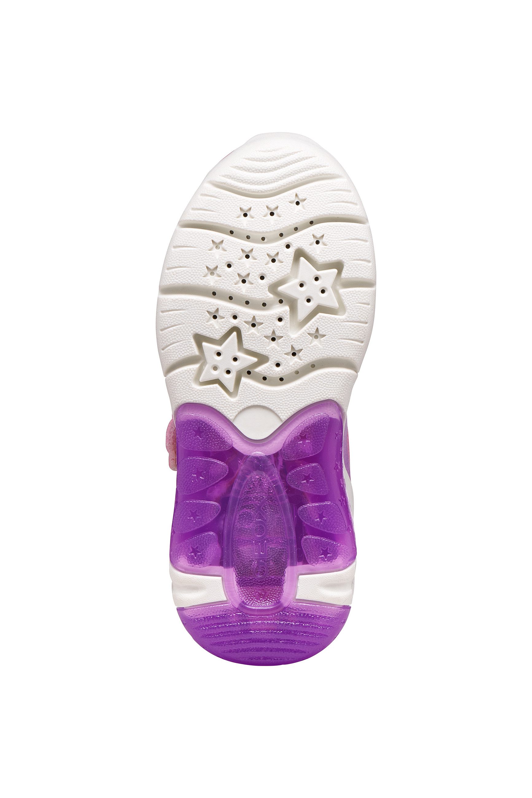 Geox J FADINLIGHT GIRL DISNEY PRINCESS RAPUNZEL Sneaker Halbschuh mit Blinkfunktion, Größenschablone zum Download
