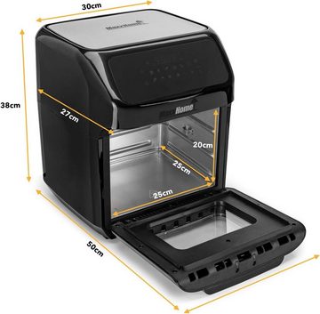 MaxxHome Heißluftfritteuse XXL - Aerofryer mit digitalem Display, 1600,00 W, mit Effiziente 9-in-1 Technologie für knusprige, fettarme Ergebnisse