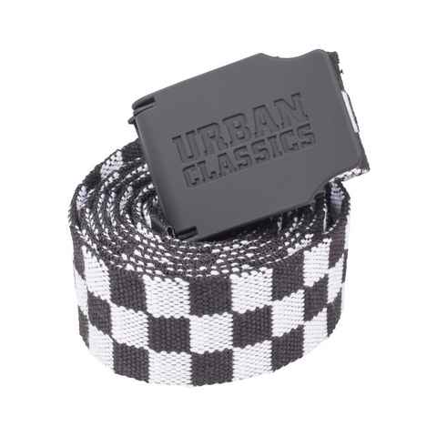 URBAN CLASSICS Hüftgürtel Unisex UC Canvas Belt Checkerboard 150cm