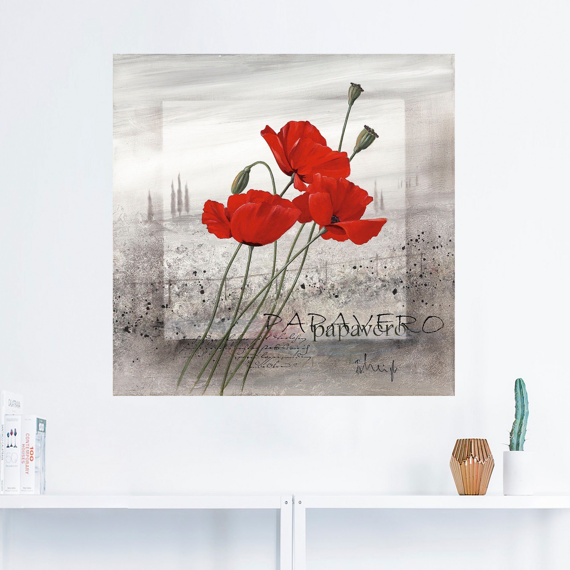 Artland Wandbild Mohnblumen, Blumen (1 St), günstig online kaufen