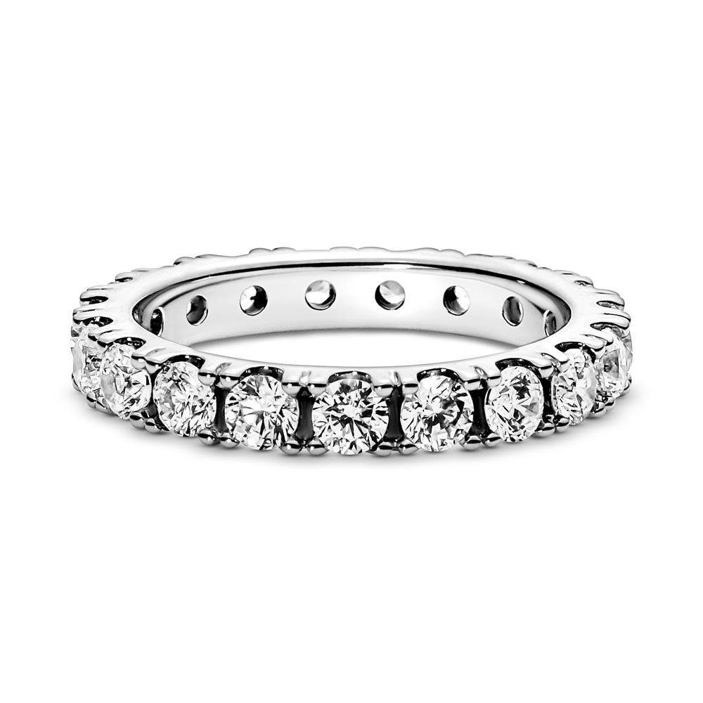 Pandora Fingerring Pandora Funkelnde Reihe Ewigkeits-Ring in Sterling-Silber mit Zirkonia