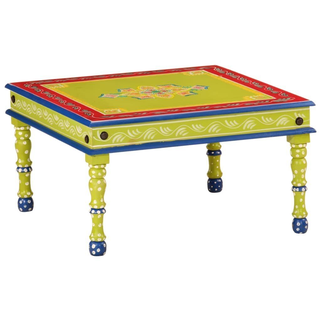 vidaXL Couchtisch Couchtisch Grün Handbemalt Massivholz günstig online kaufen