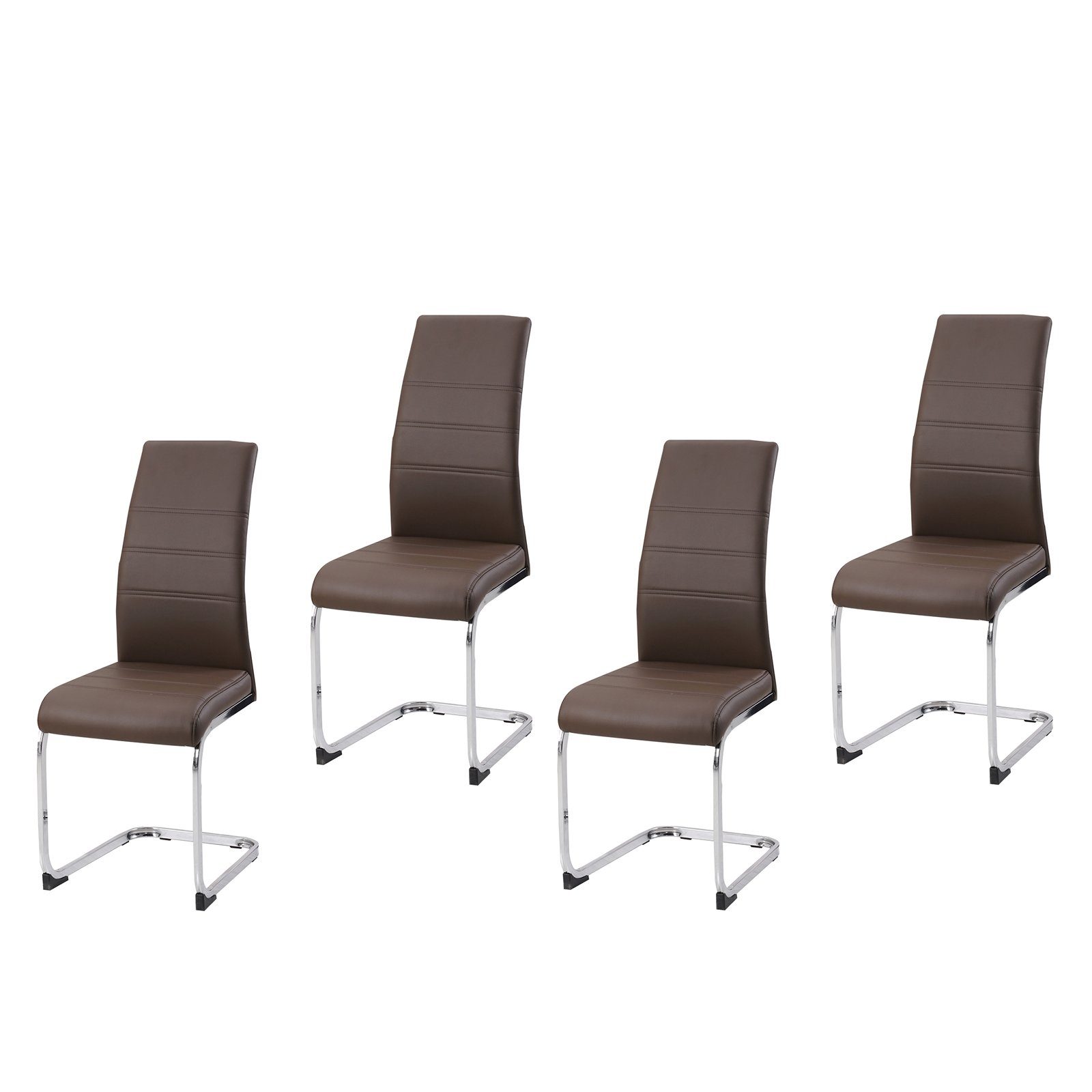 HTI-Line Freischwinger Schwingstuhl SallyC PU 4er (Set, 4 St), Freischwinge günstig online kaufen