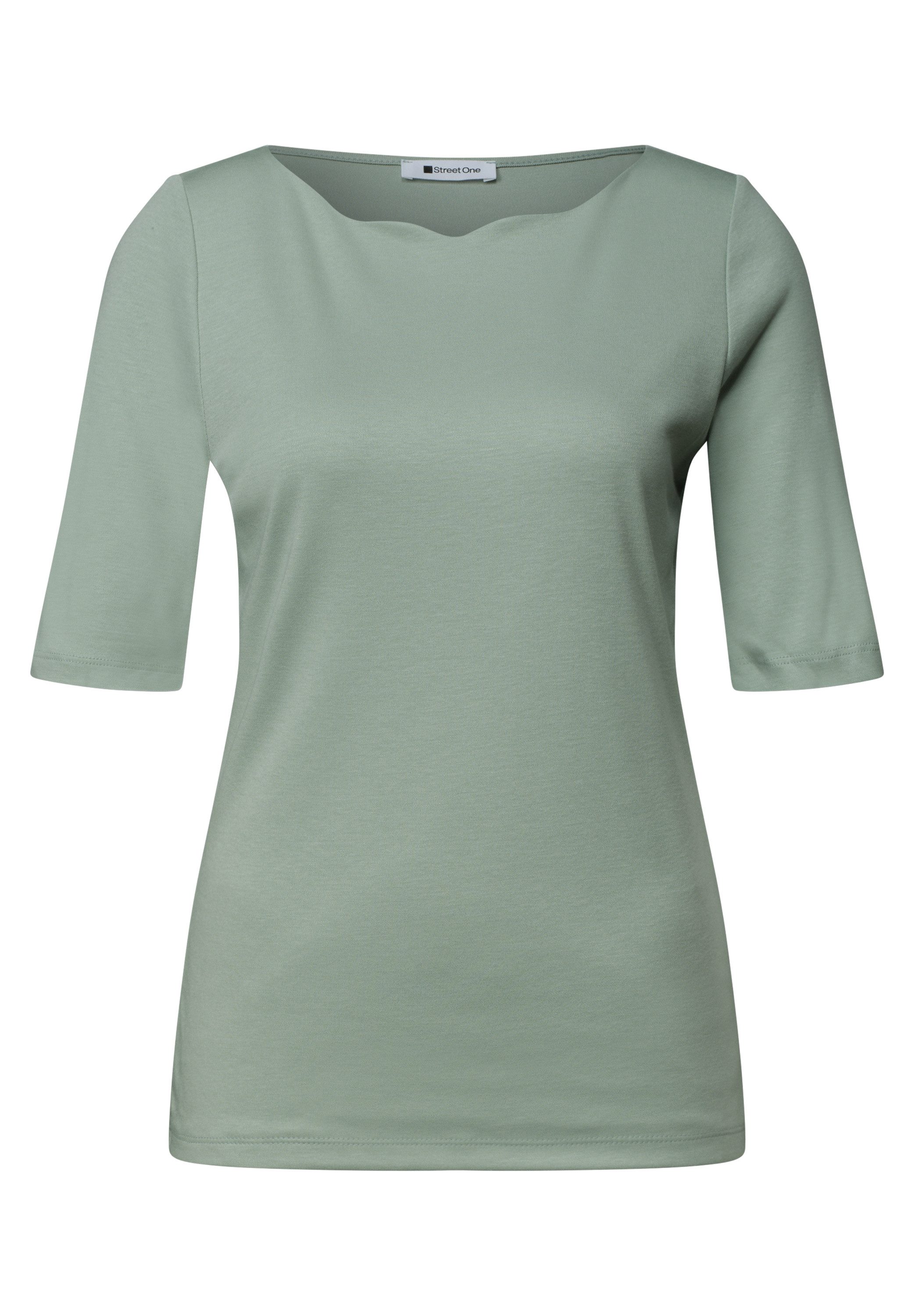 STREET ONE T-Shirt in Unifarbe – Bild 4 von 5