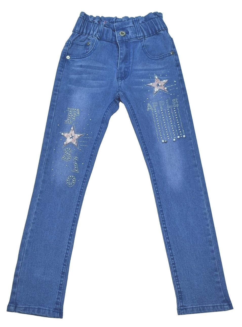 Girls Fashion Stretch-Jeans Mädchen Jeans Hose Stretch, M50e mit Stretch-Anteil