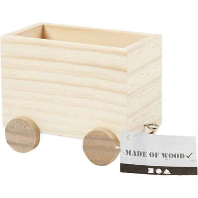 Creotime Terminkalender Spielzeug-Zugwagen, H: 8 cm, L: 9,5 cm, B: 6,5 cm