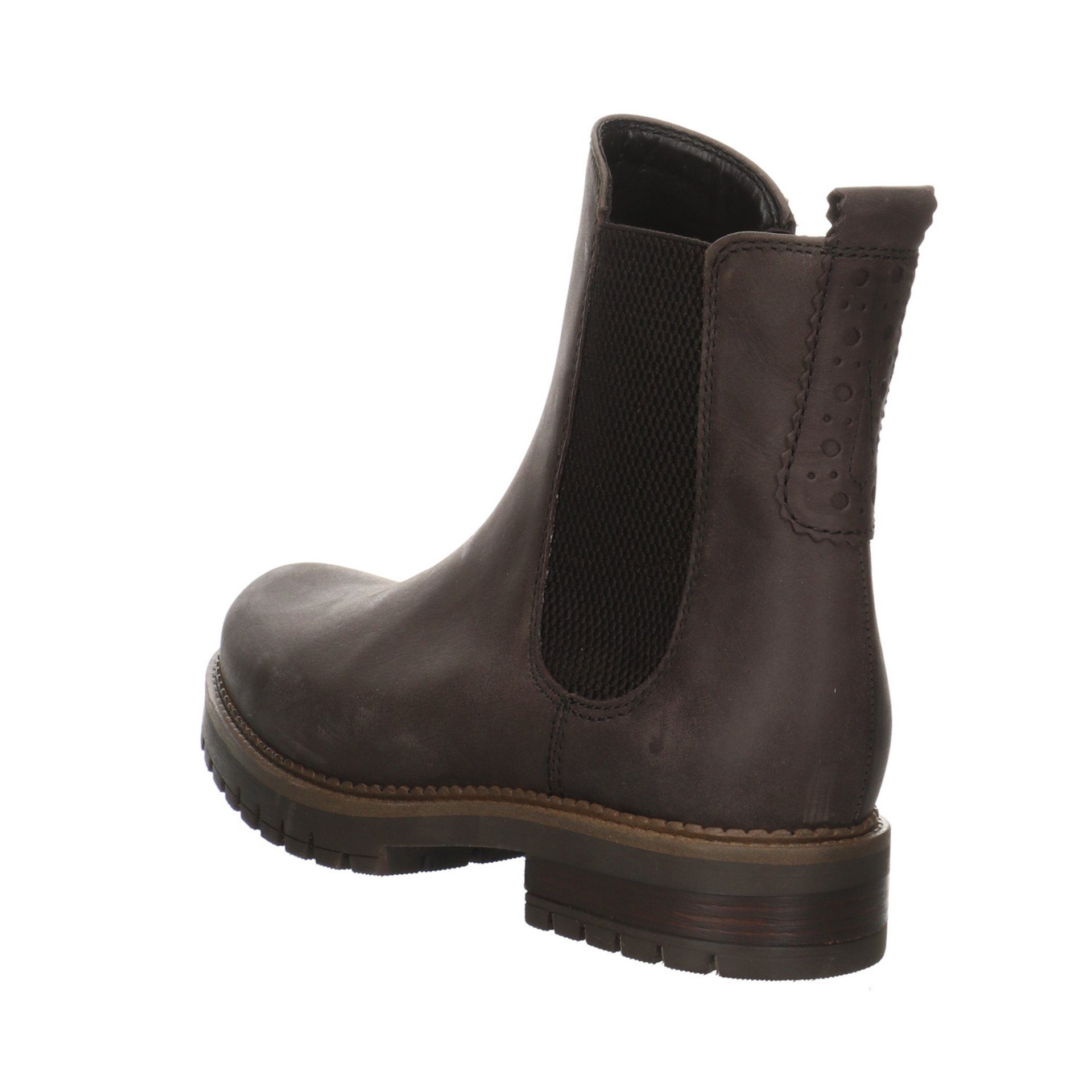 Chelsea-Boots Stiefel Leder-/Textilkombination Braun Stiefel (espresso) Damen Gabor Schuhe