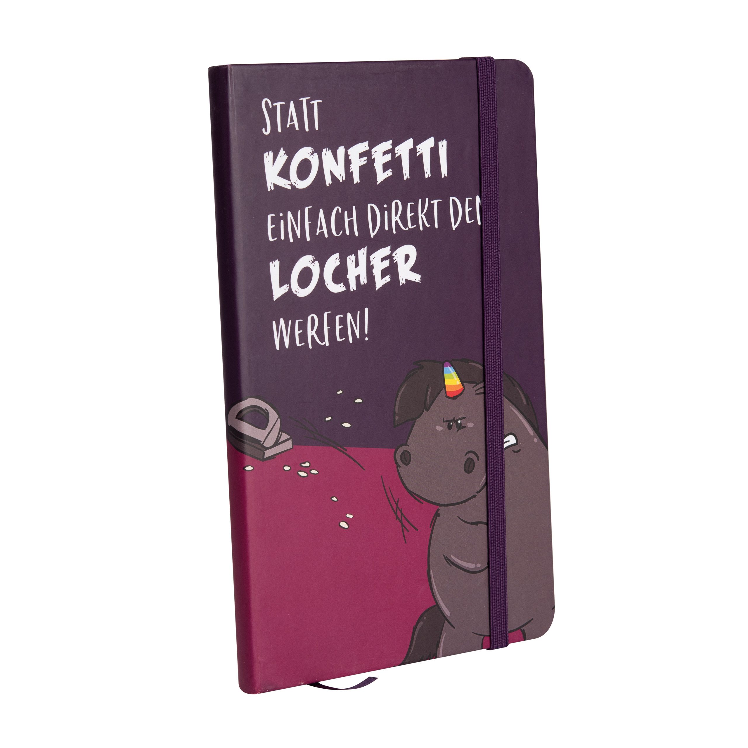 United Labels® Notizbuch Pummel & Friends - Grummeleinhorn 13 x 21 cm