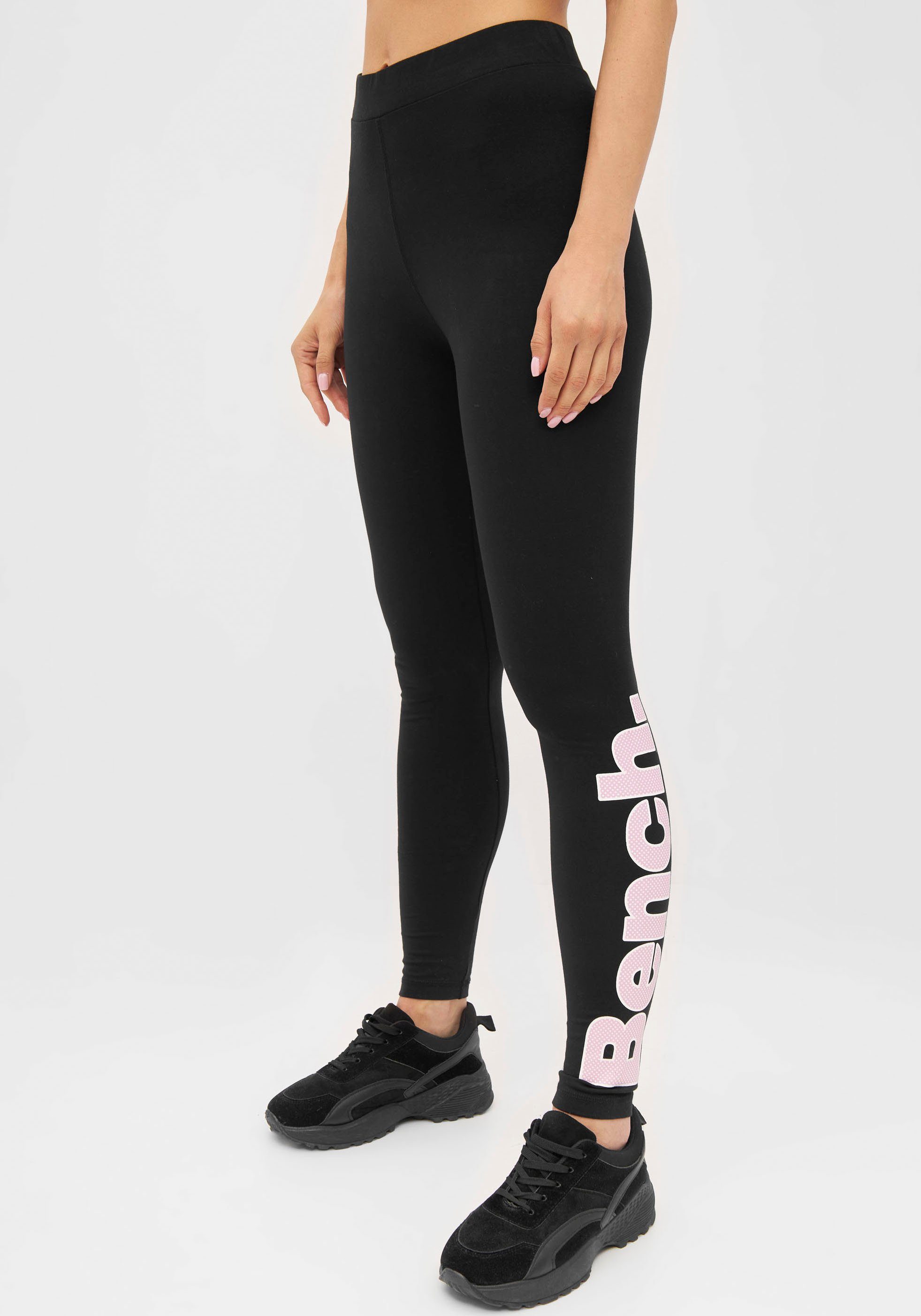 Bench. Leggings ELIRA mit Logoschriftzug BLACK