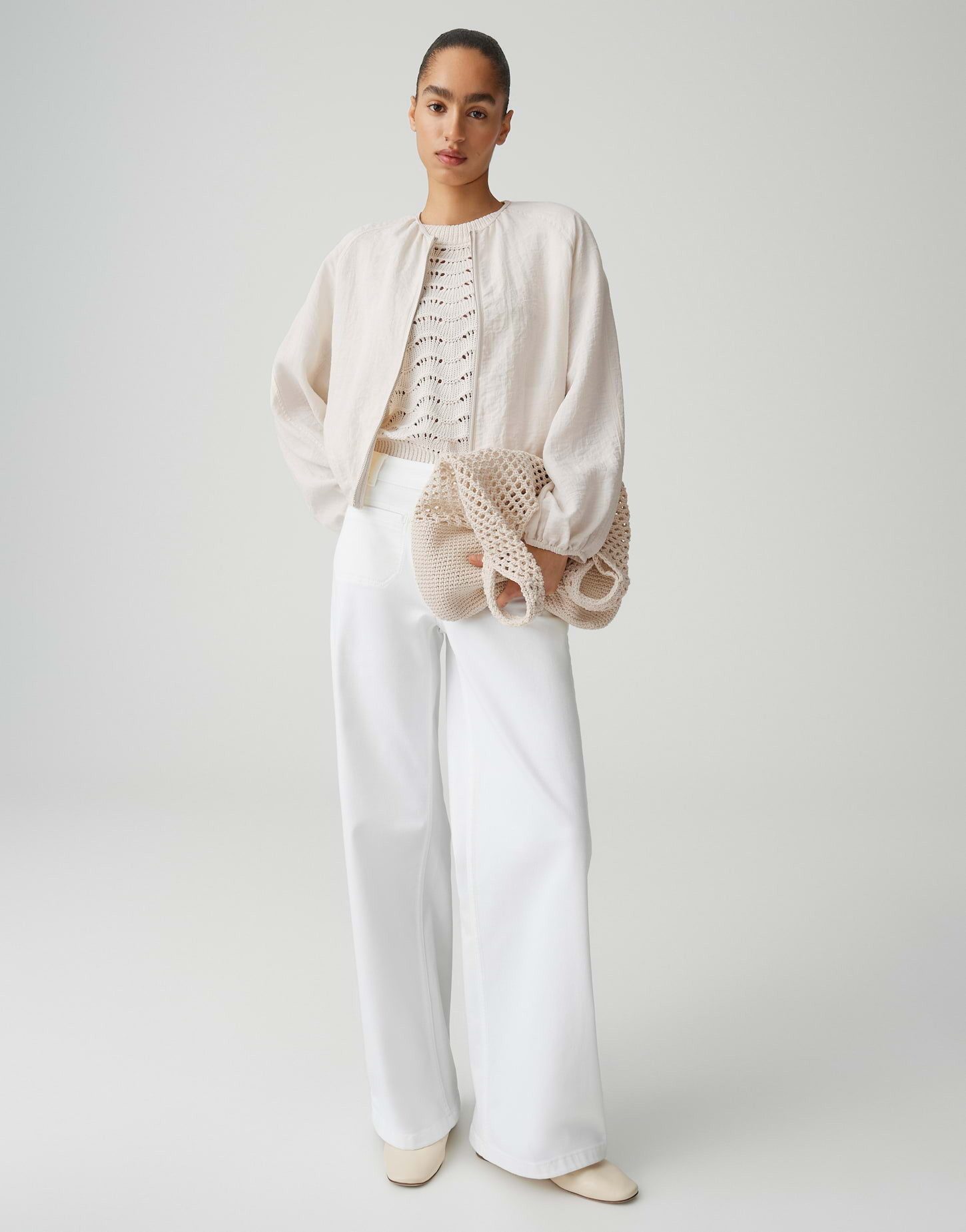 OPUS Shopper Aperle bag aus Webware mit Lochstrukur, breiter Träger, fester Griff, Casual