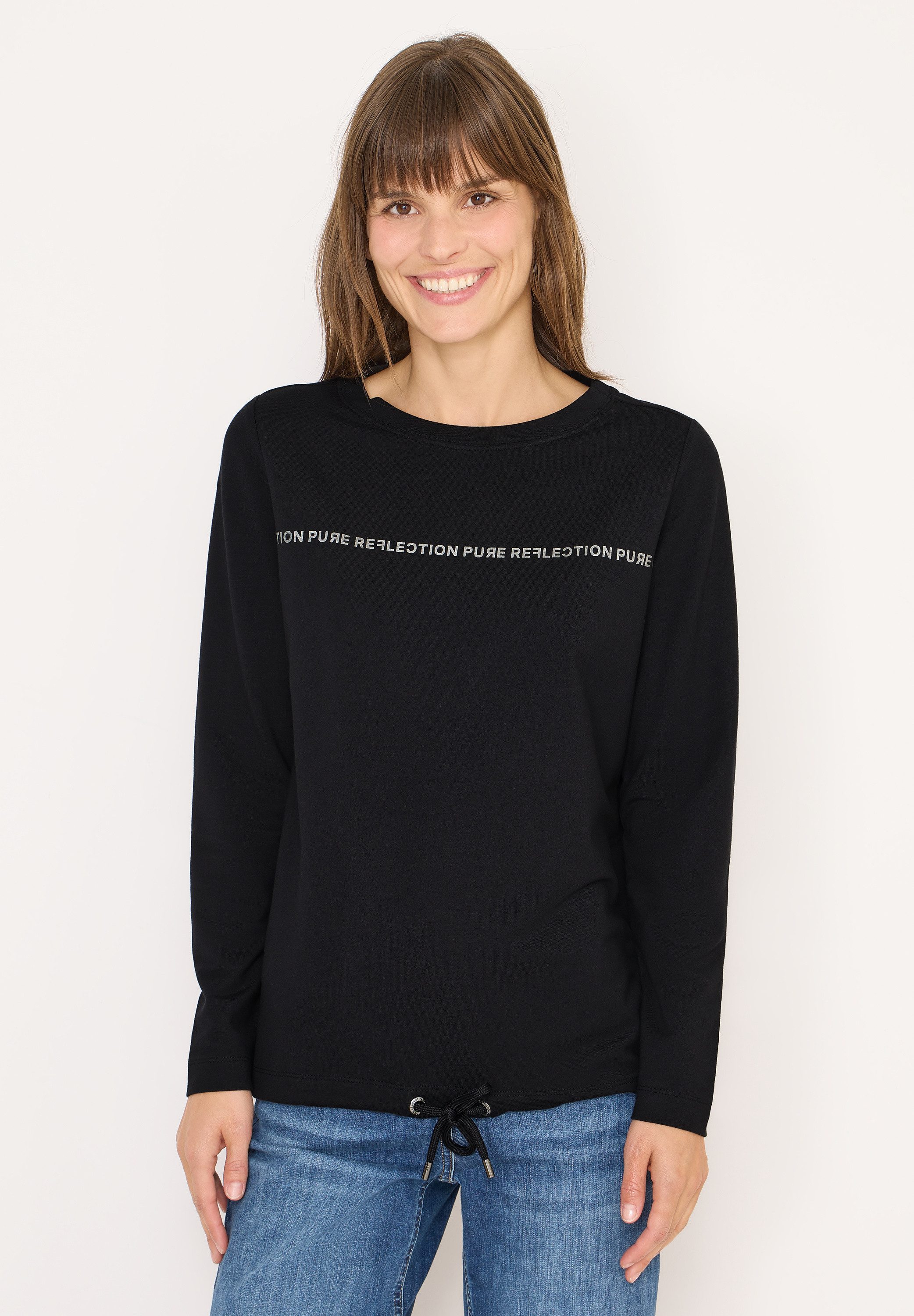 CECIL Langarmshirt im soften Baumwoll-Mix günstig online kaufen