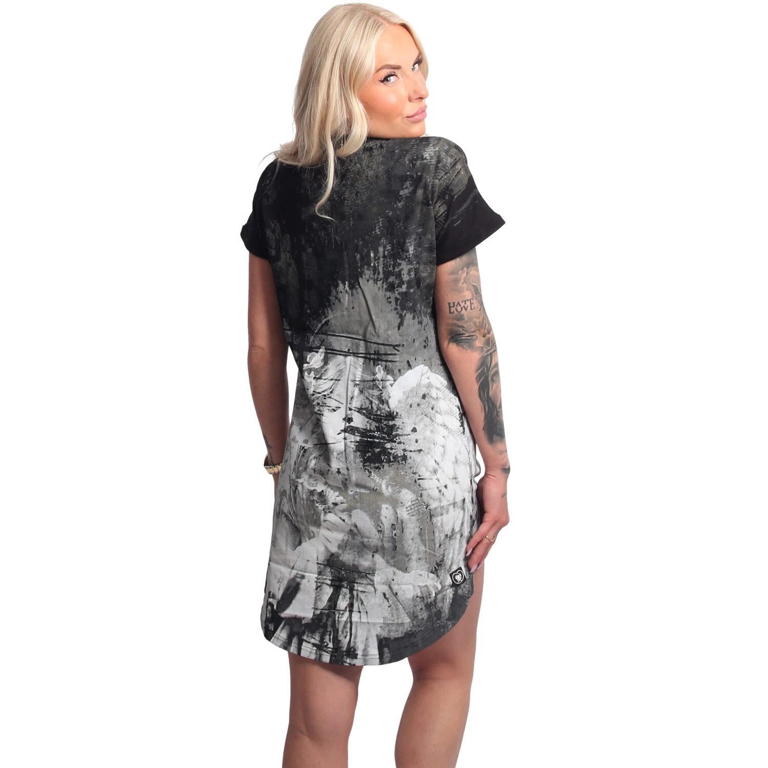 YAKUZA Shirtkleid Inked Urban T-Shirt Kleid mit Alloverdruck günstig online kaufen