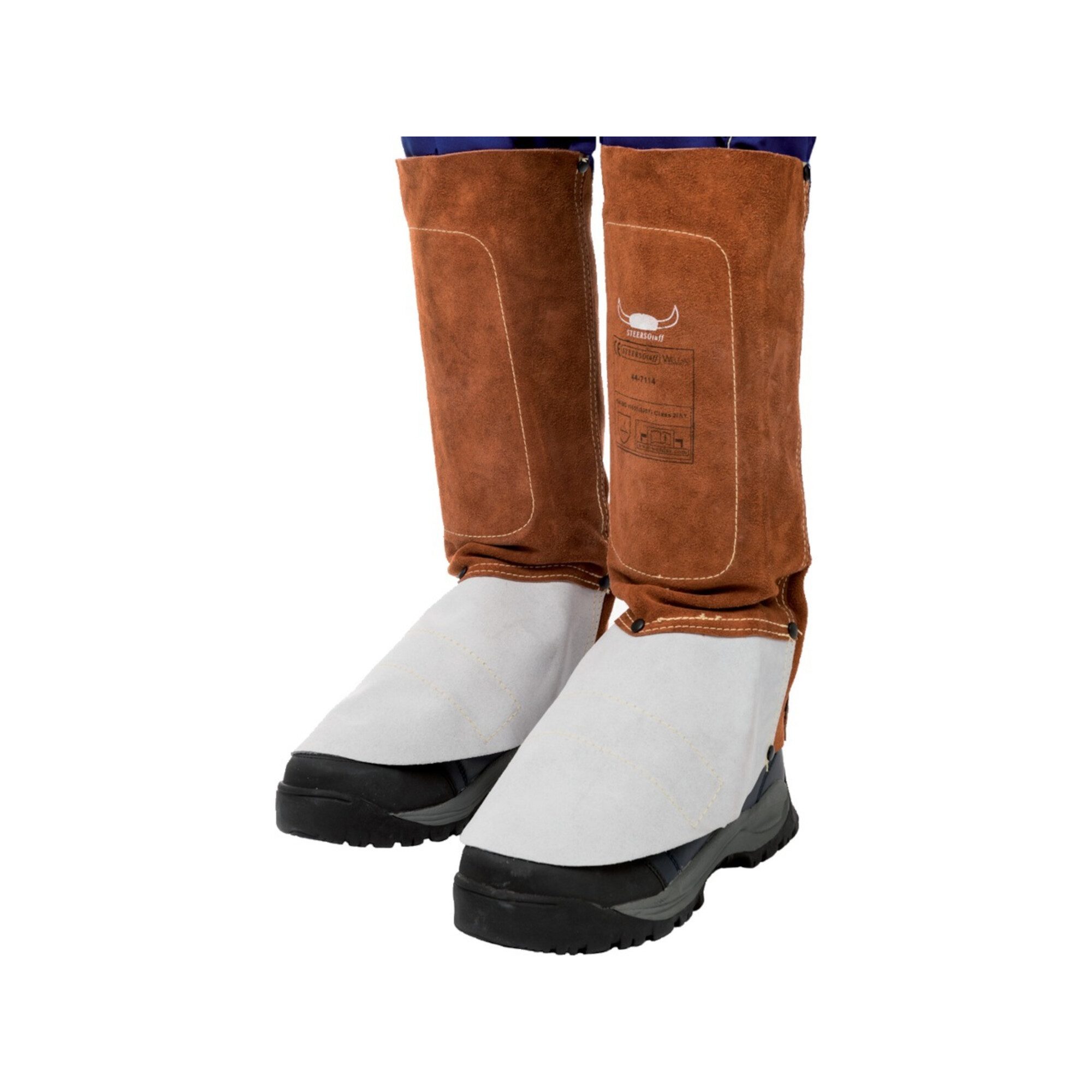 Weldas Einweghandschuhe Weldas Gamaschen Lava Brown L.ca. 36 cm braun Rindspaltleder