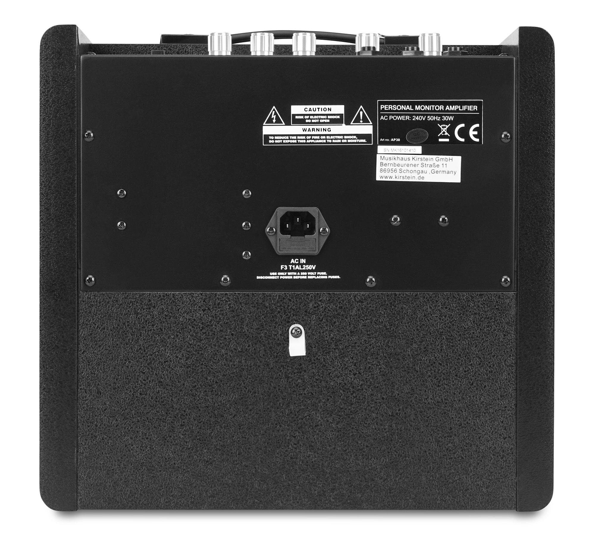 Classic Cantabile AP-30 Aktiv-Monitor Lautsprecher (N/A, 30 W, Drum Monitor mit 10'' Koaxial Speaker, 3-Band EQ und AUX-In)
