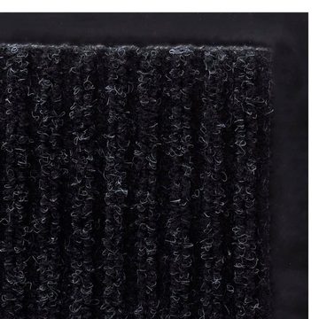 Fußmatte Fußmatte Schwarze PVC Türmatte 90 x 120 cm Schmutzfangmatte Türvorlege, vidaXL, Rechteck, Höhe: 90 mm